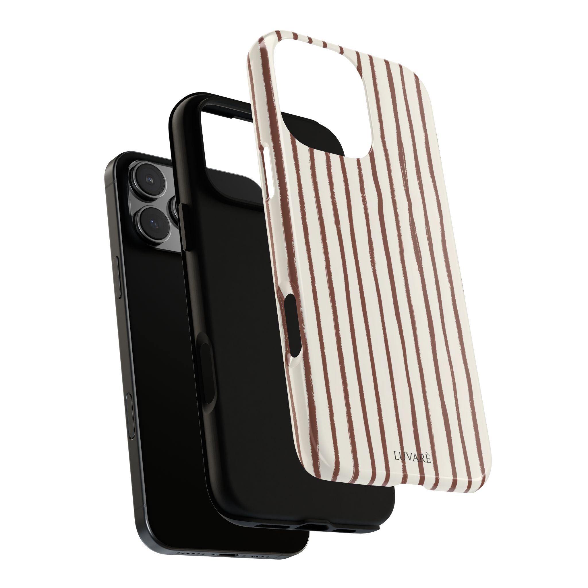 Brown Drawn Stripe Case