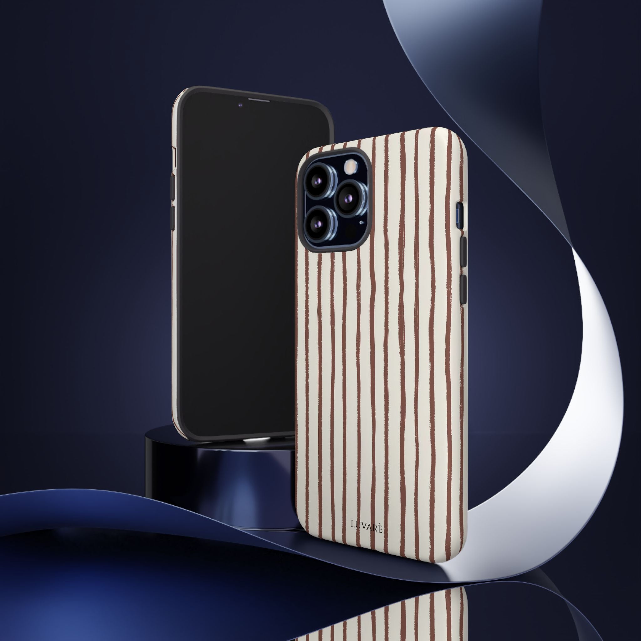 Brown Drawn Stripe Case