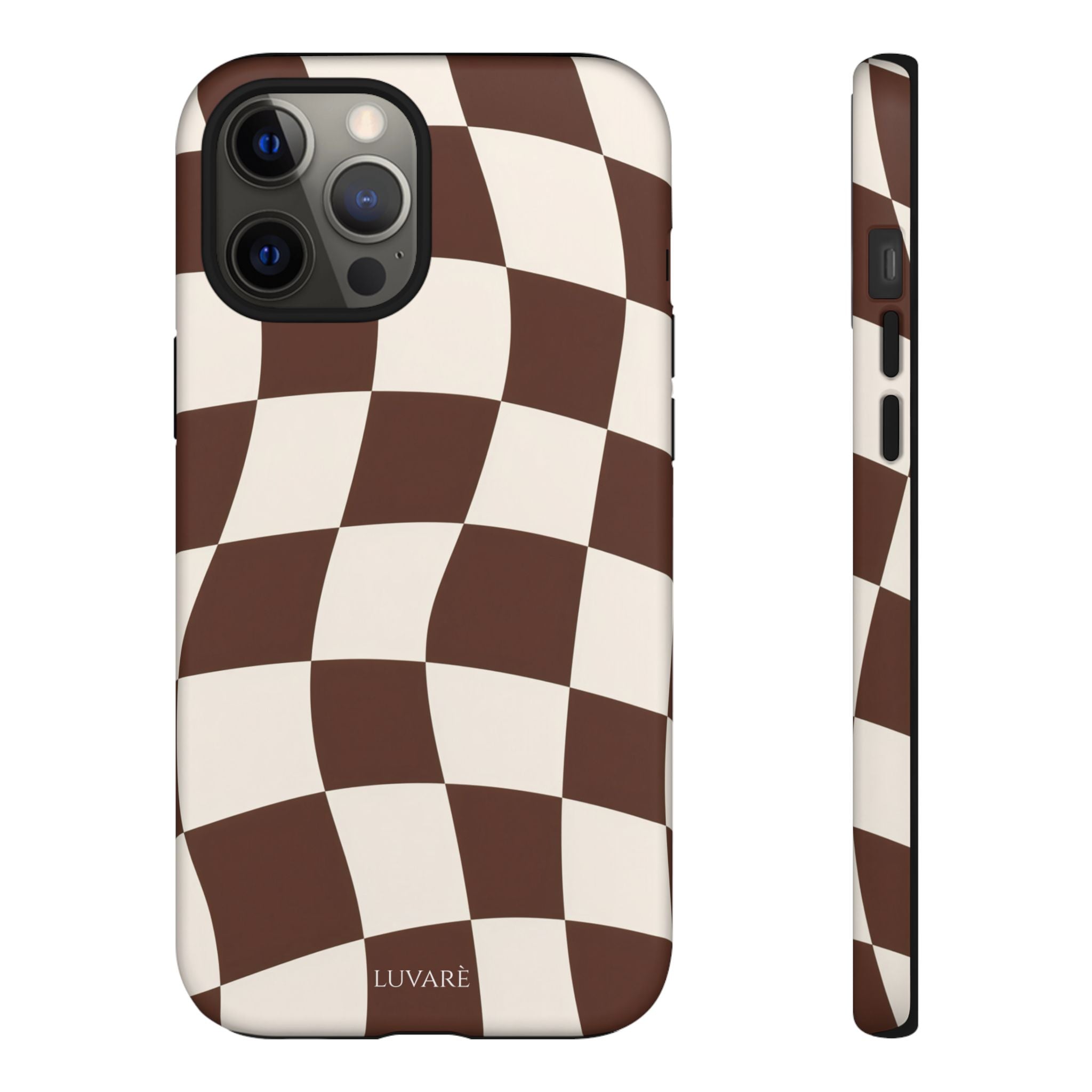 Brown Wavy Checkerboard Case