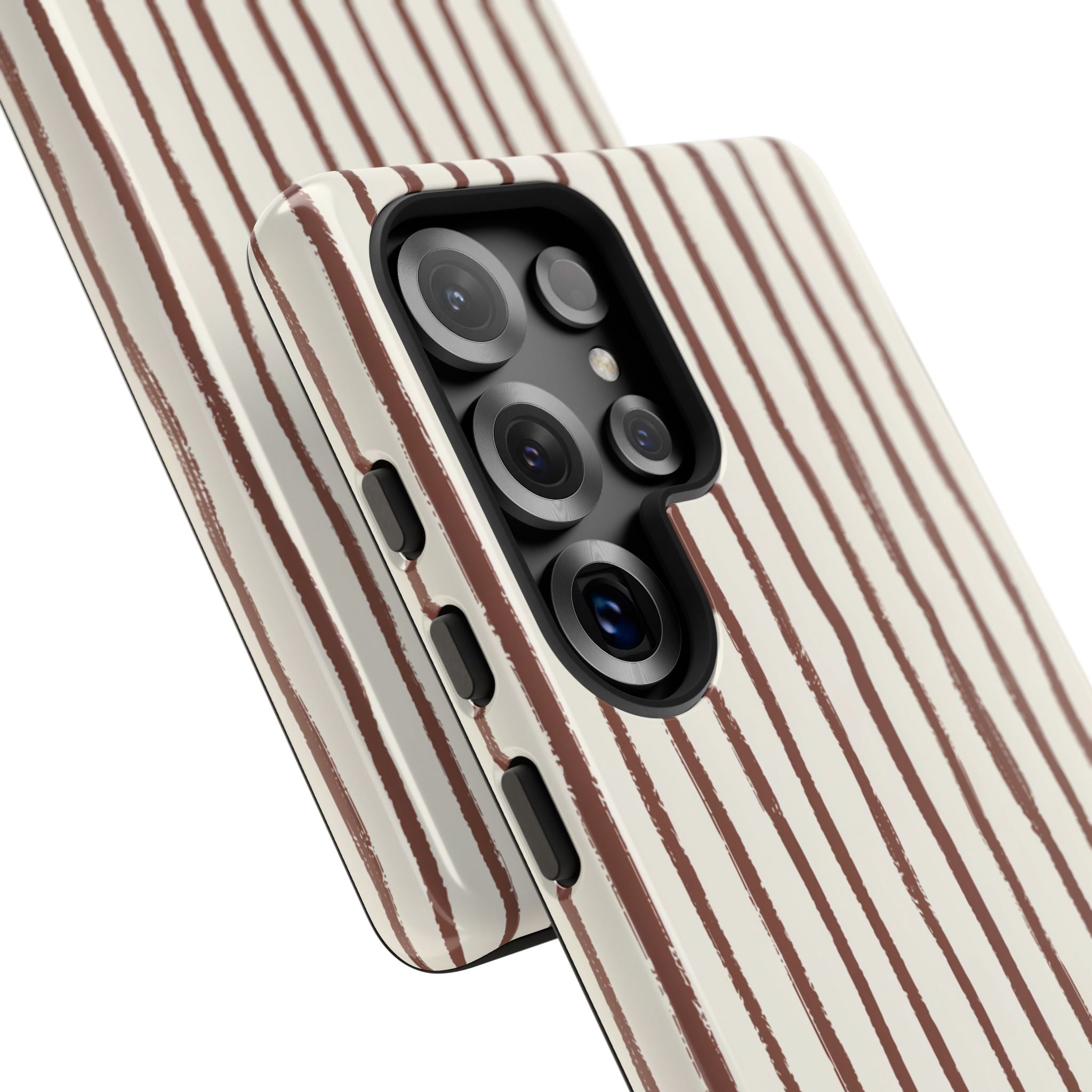 Brown Drawn Stripe Case