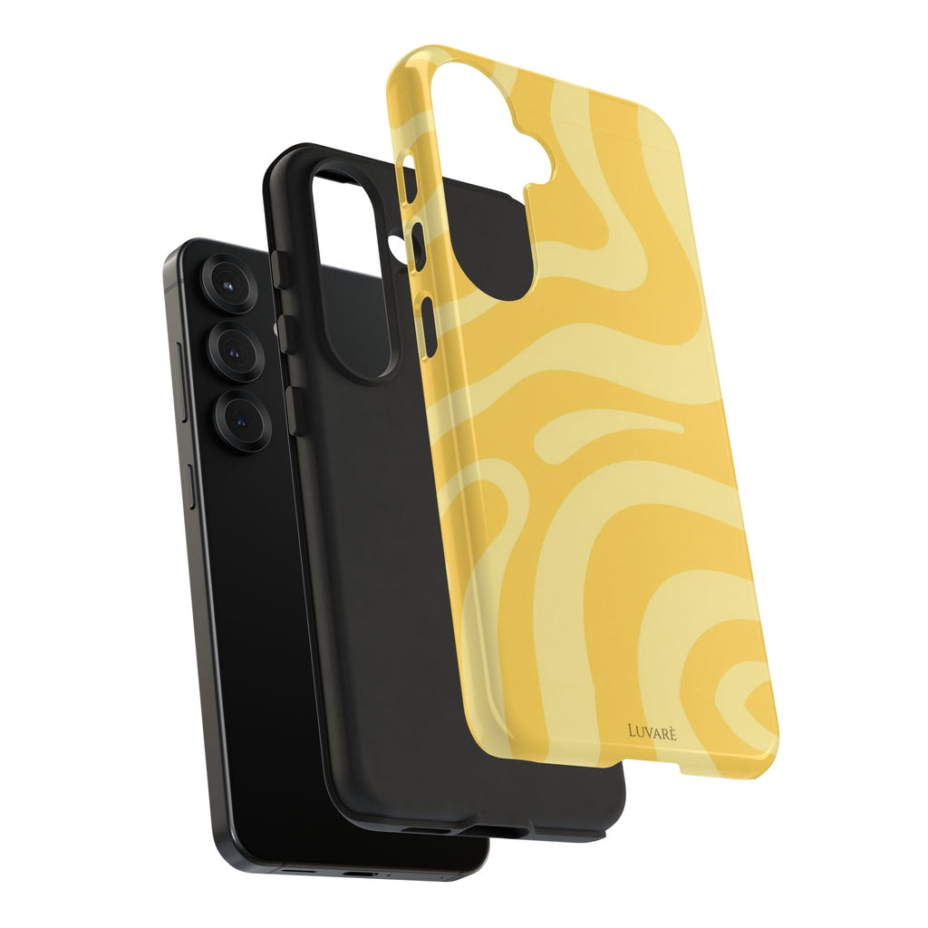 Yellow Retro Swirl Case