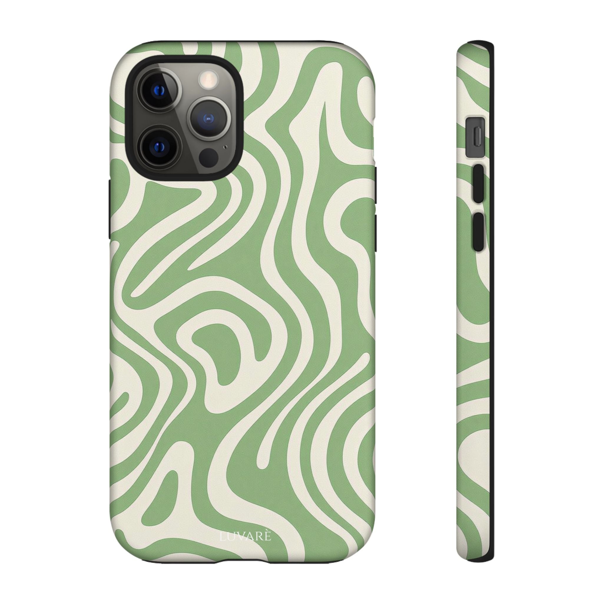 Abstract Green Swirl Phone Case