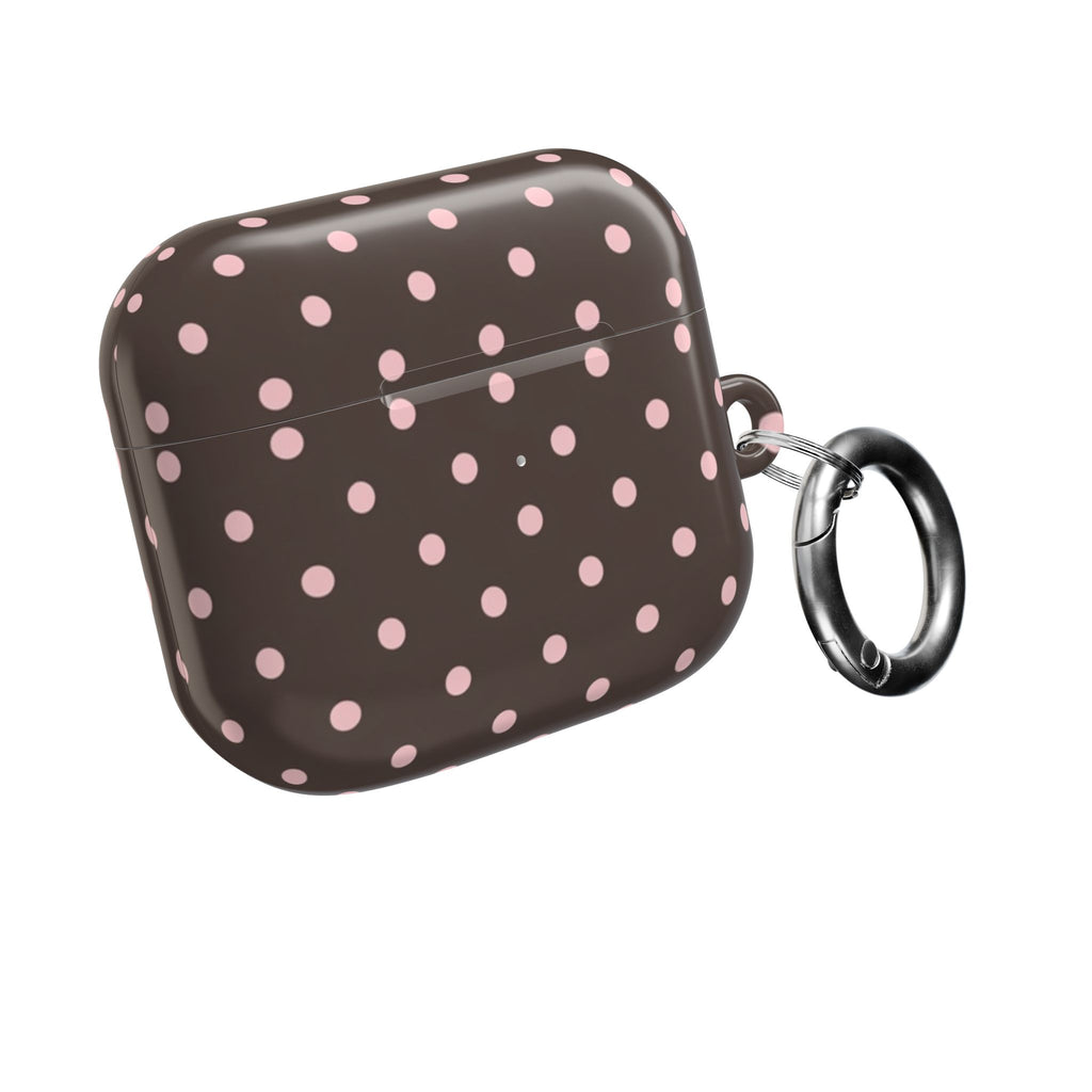 Brown Polka Dot AirPod Case