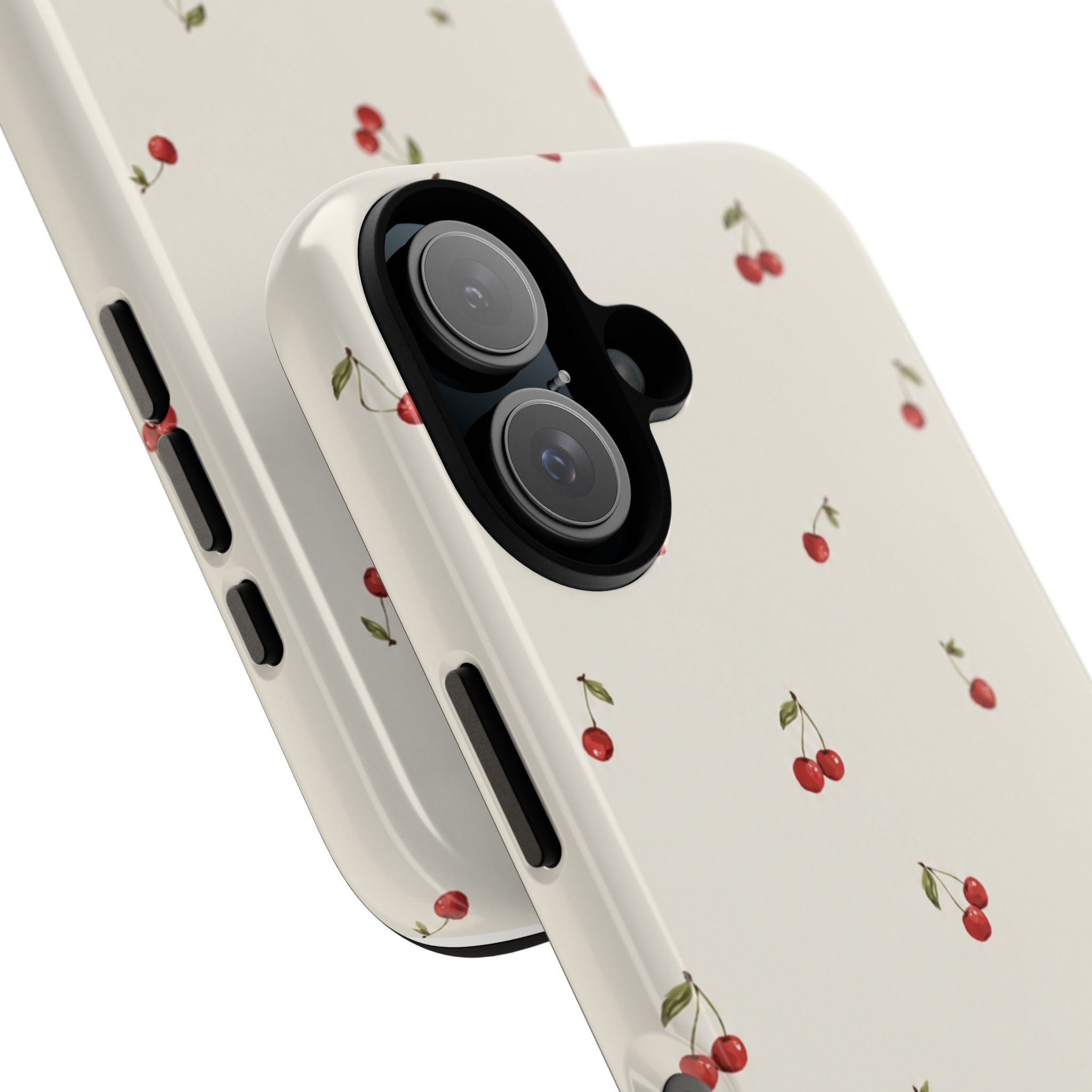 Cherry Pattern Tough Phone Case — Slim Protective iPhone Cover