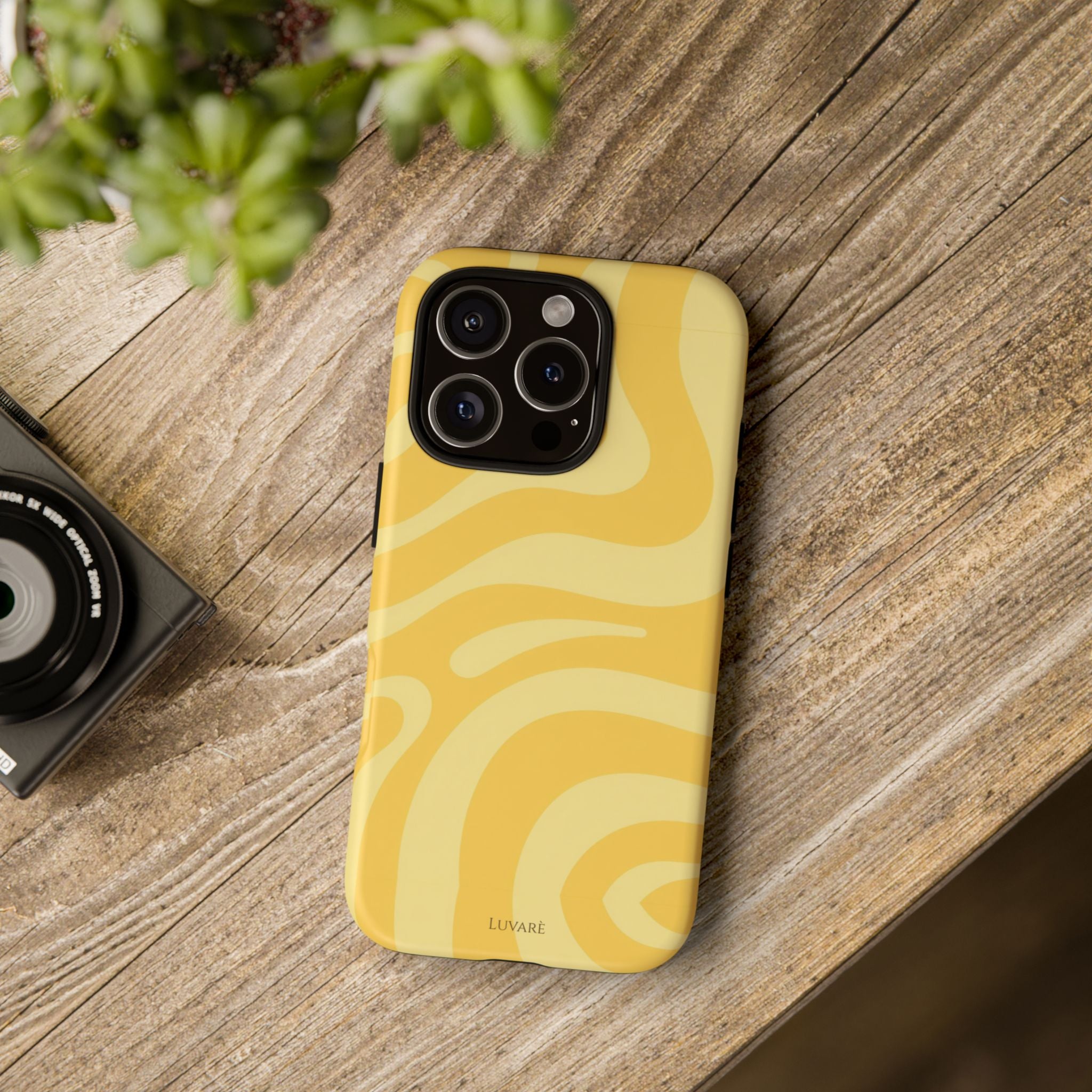 Yellow Retro Swirl Case