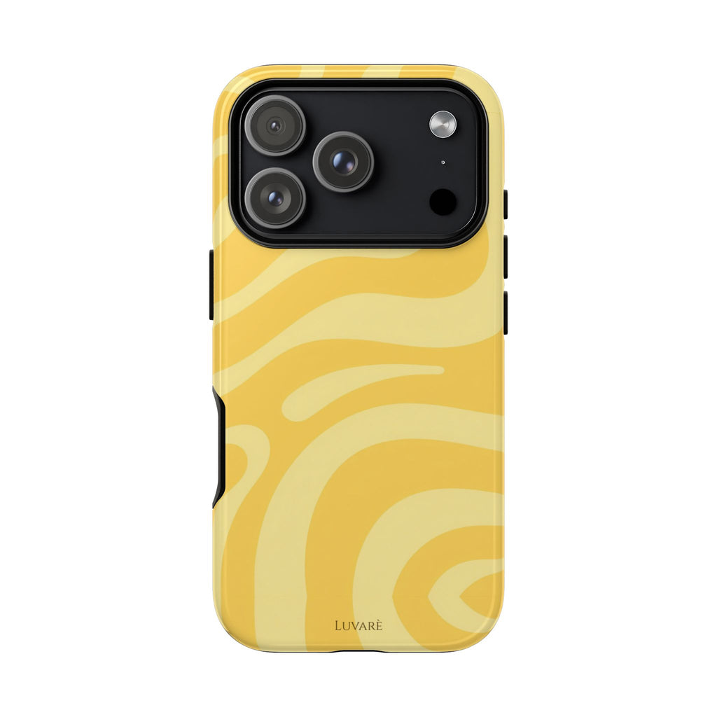 Yellow Retro Swirl Case