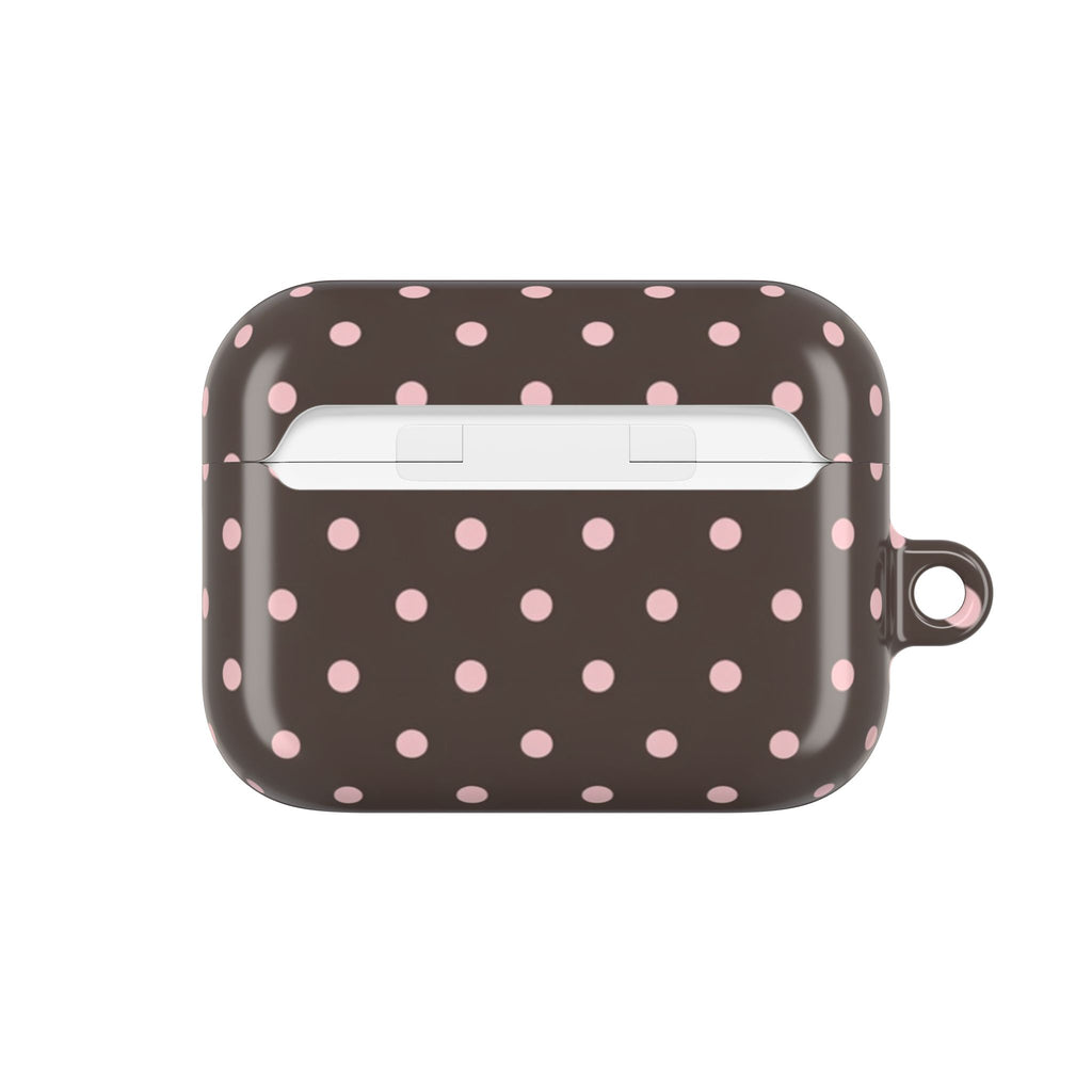 Brown Polka Dot AirPod Case