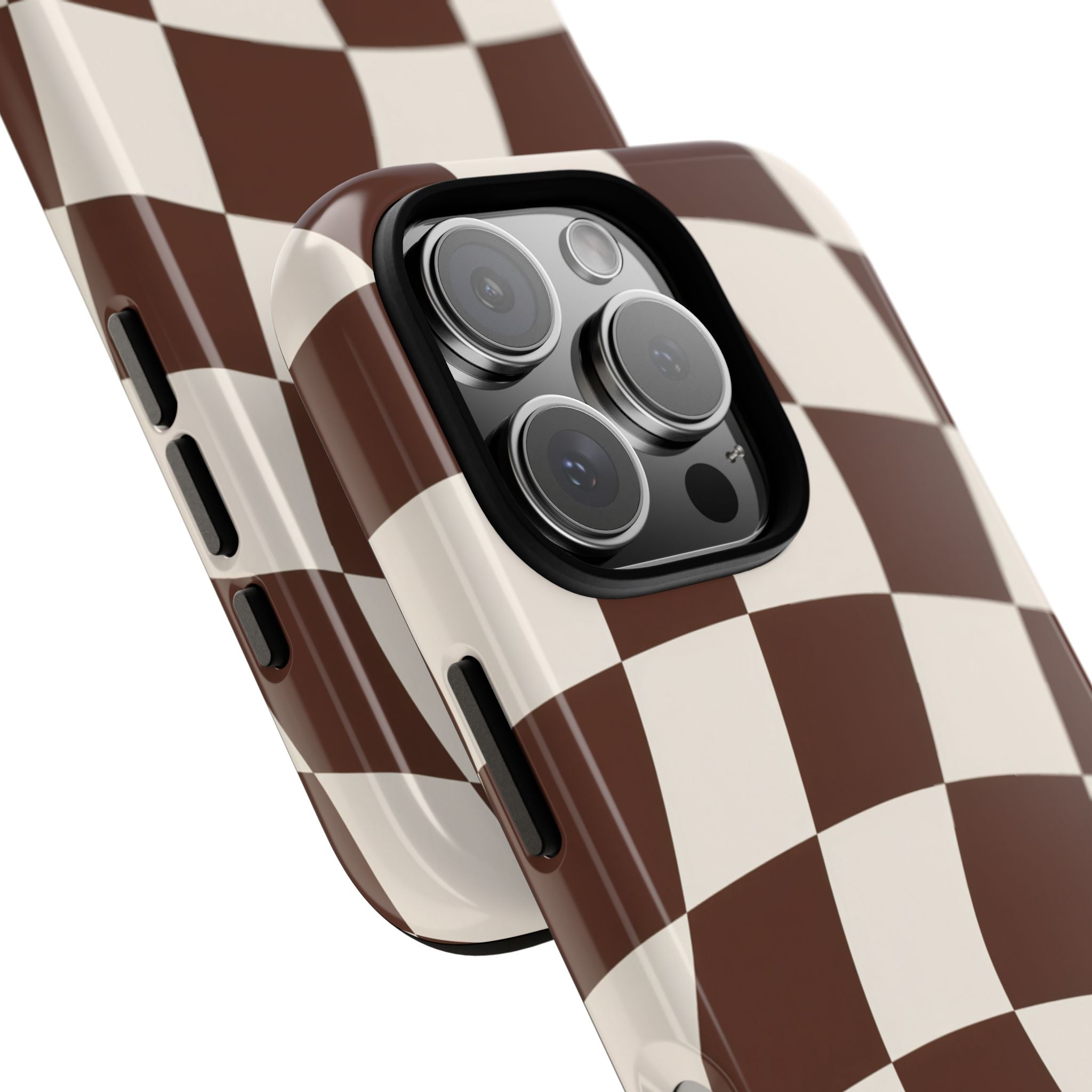Brown Wavy Checkerboard Case