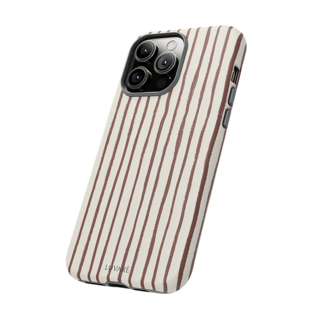 Brown Drawn Stripe Case