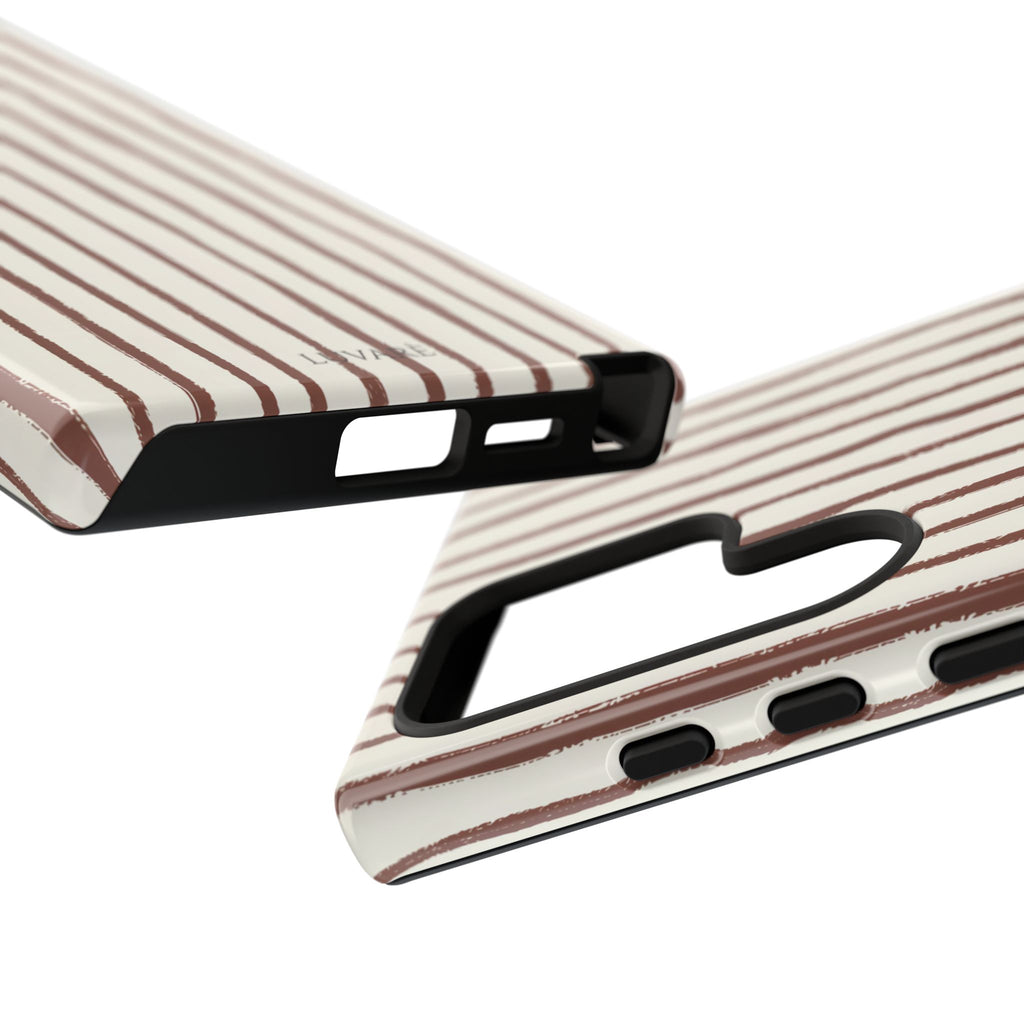 Brown Drawn Stripe Case