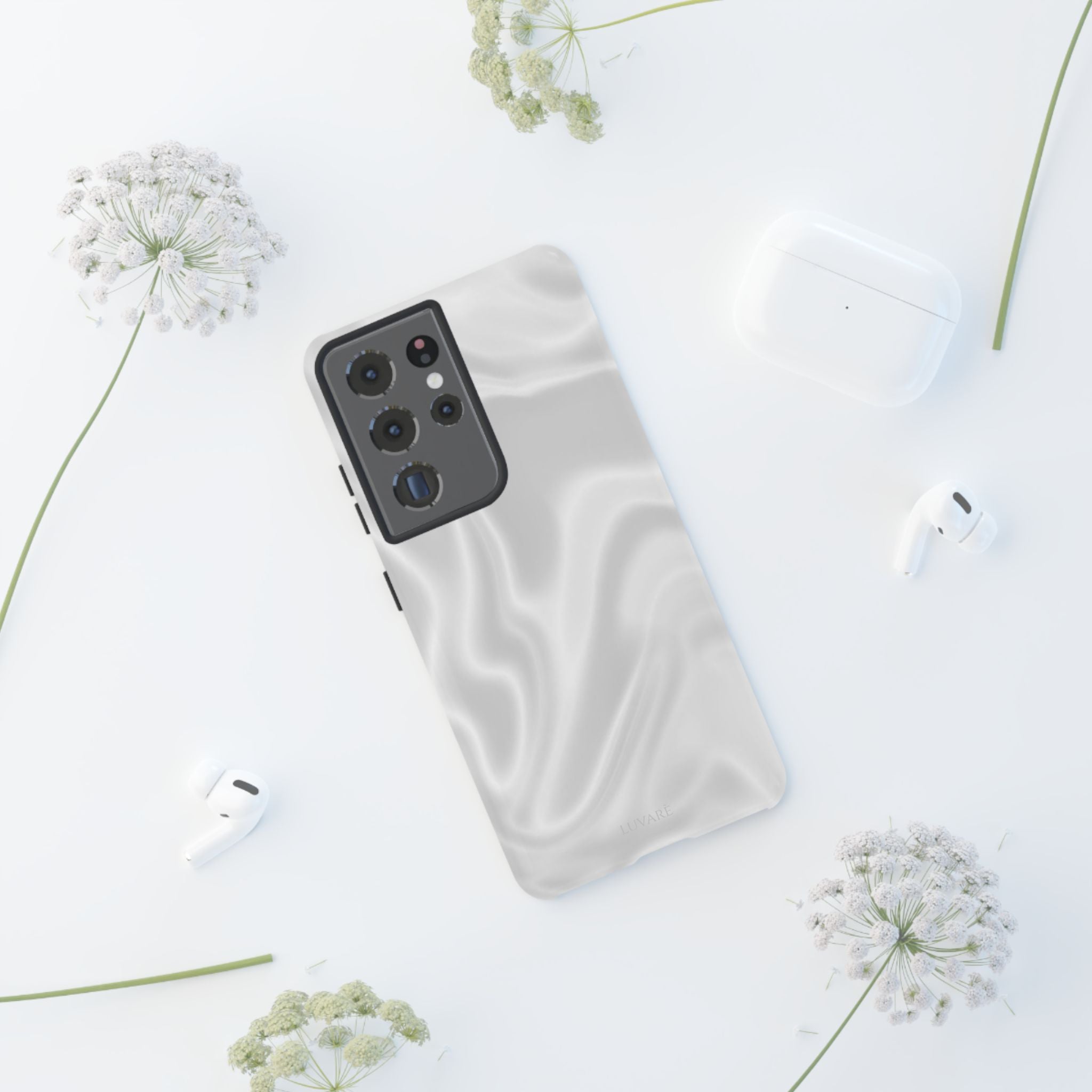 Pearl Marble Tough Phone Case — Durable Slim Impact Protection