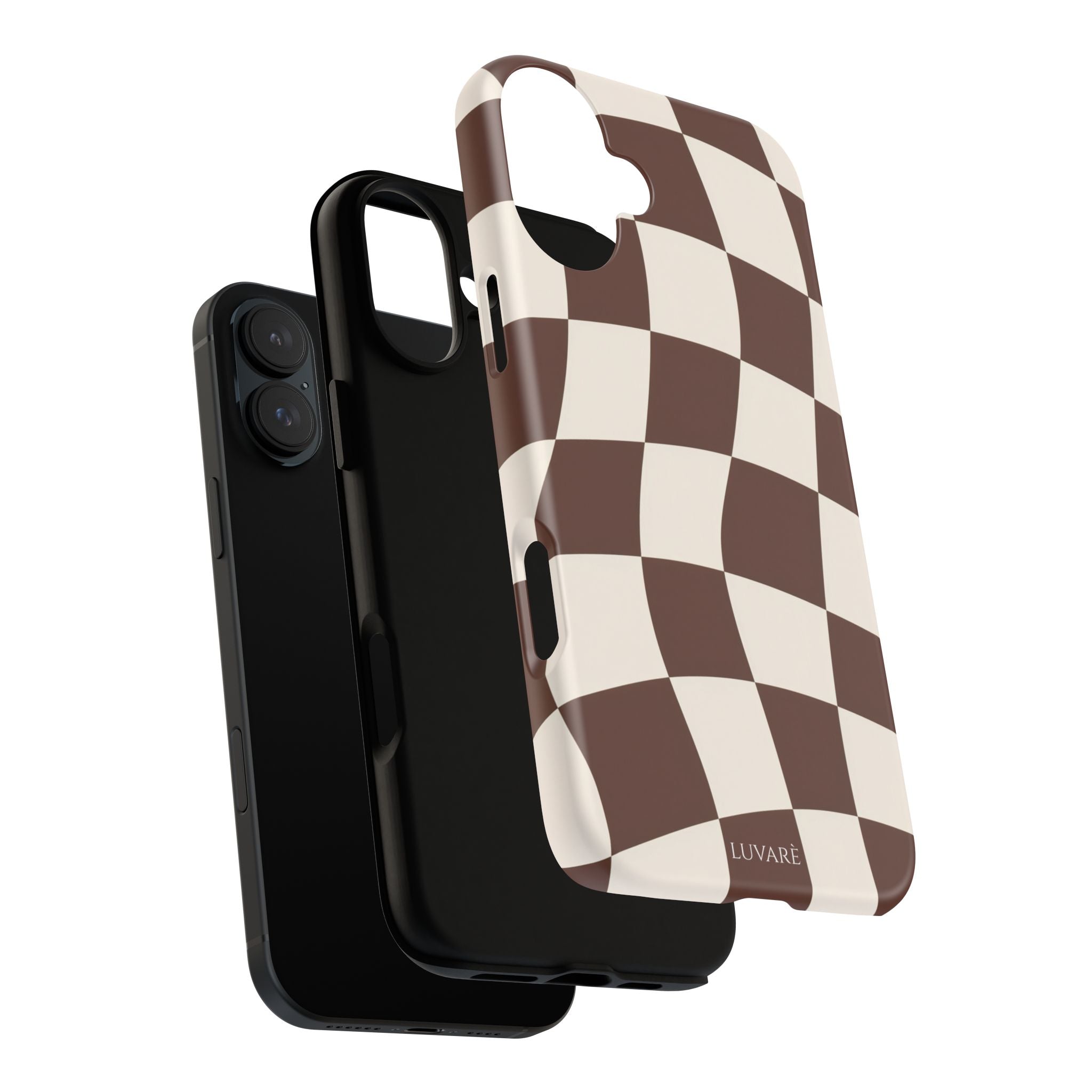 Brown Wavy Checkerboard Case