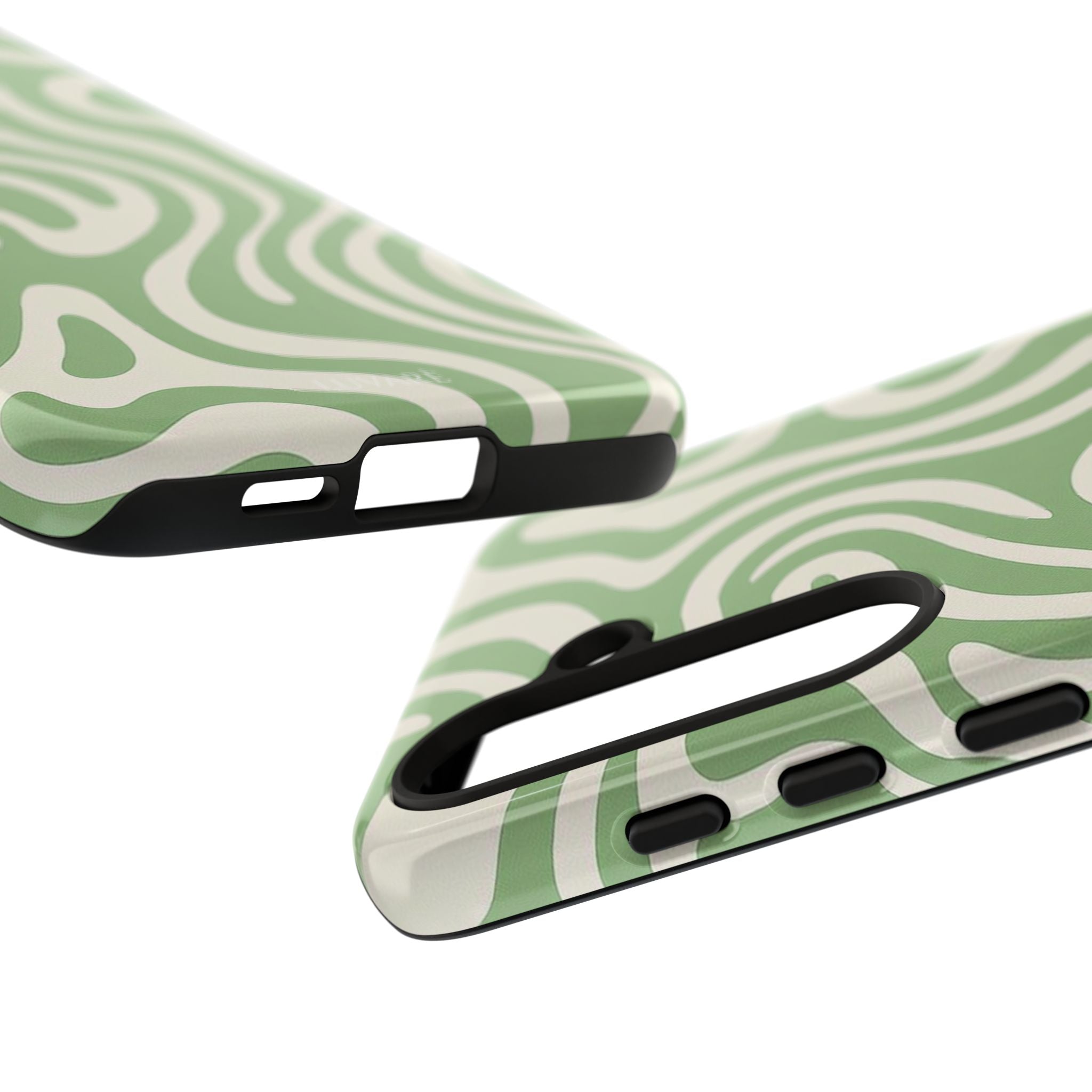 Abstract Green Swirl Phone Case