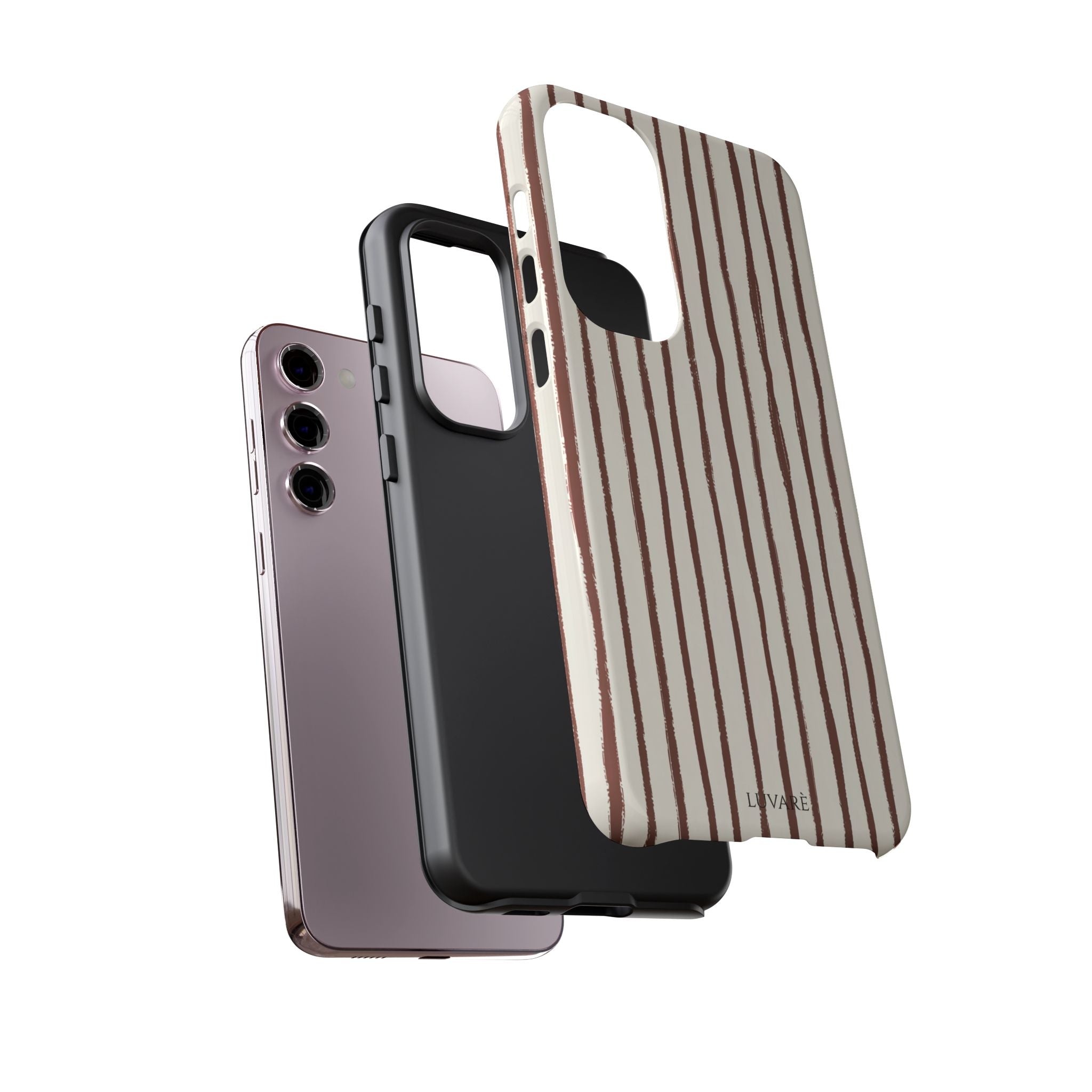 Brown Drawn Stripe Case