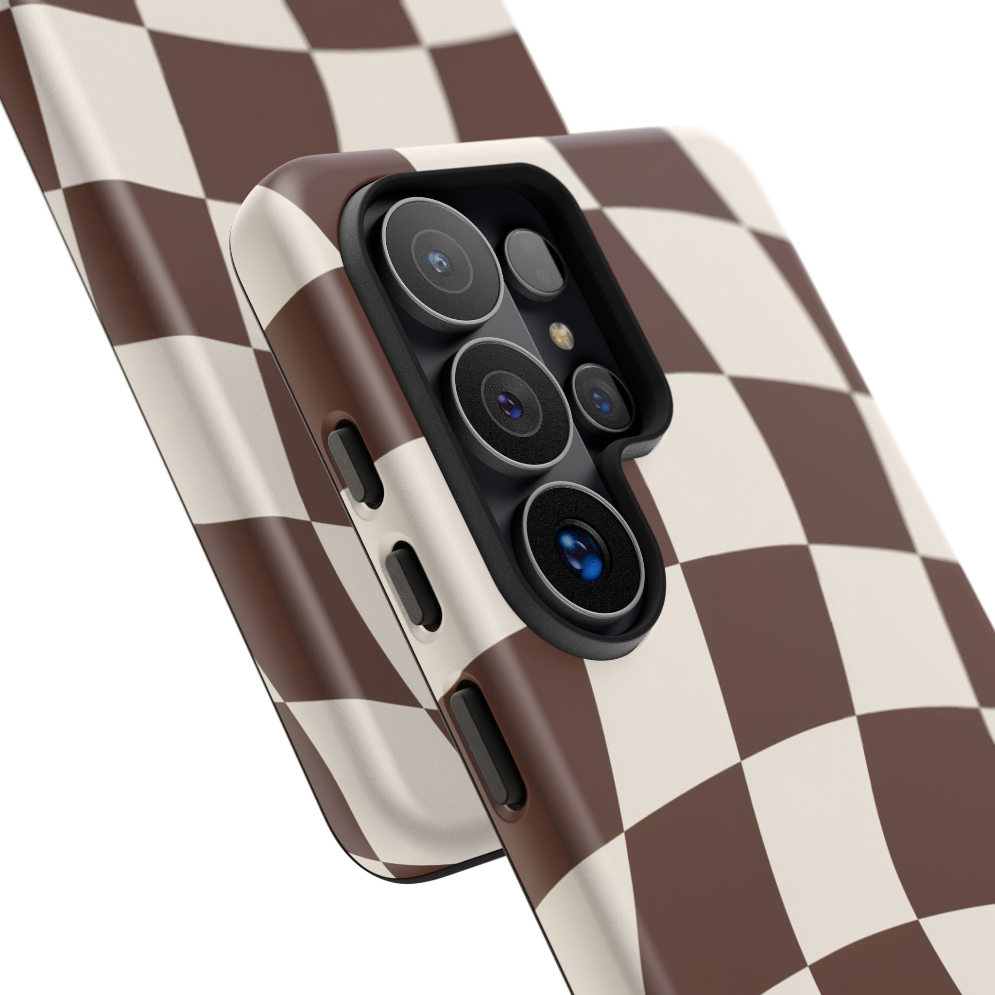 Brown Wavy Checkerboard Case