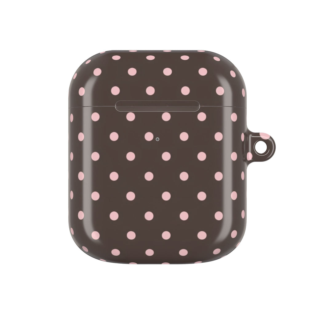 Brown Polka Dot AirPod Case