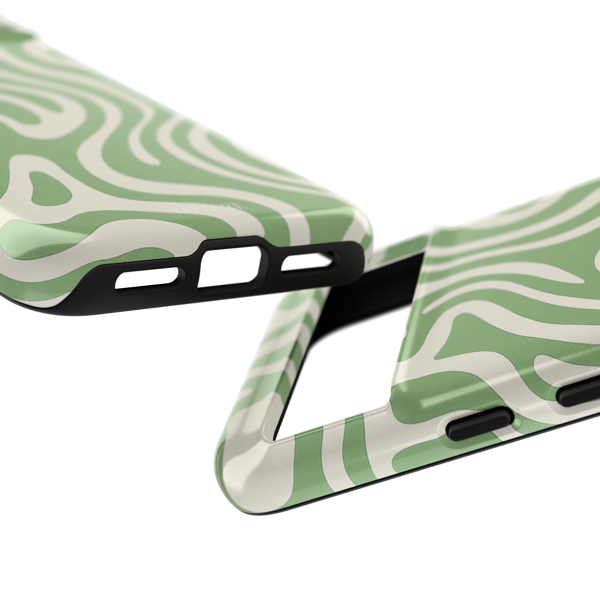 Abstract Green Swirl Phone Case