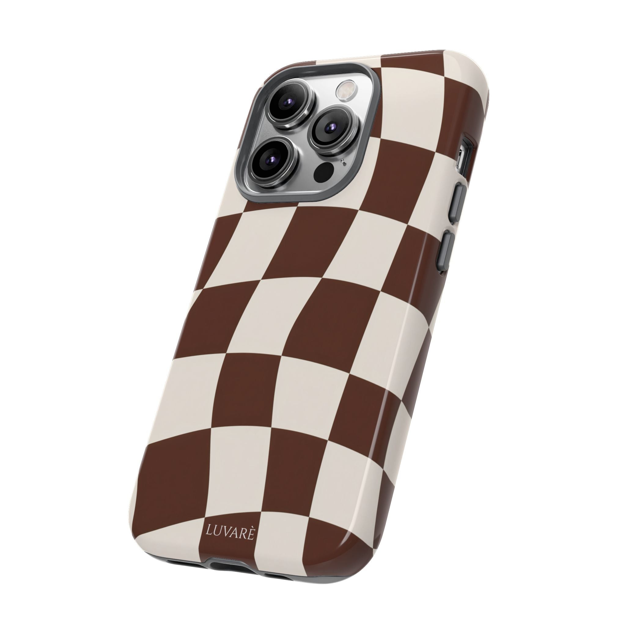 Brown Wavy Checkerboard Case