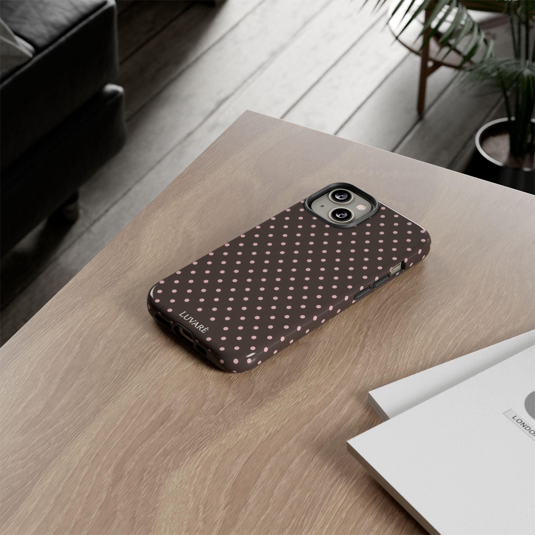 Brown Polka Dot Phone Case