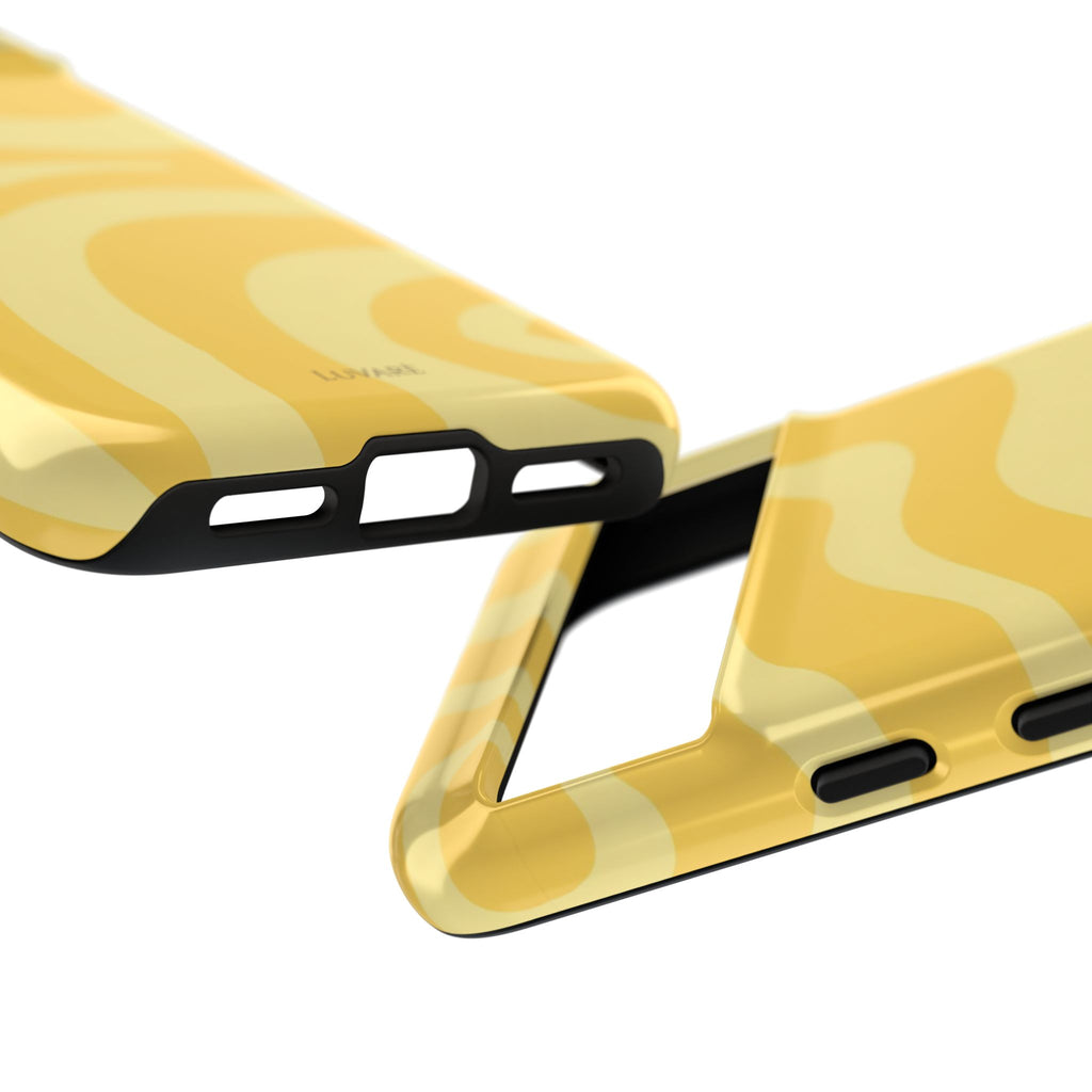 Yellow Retro Swirl Case