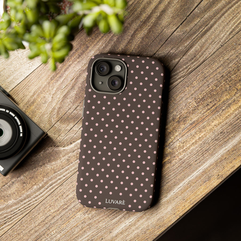 Brown Polka Dot Phone Case