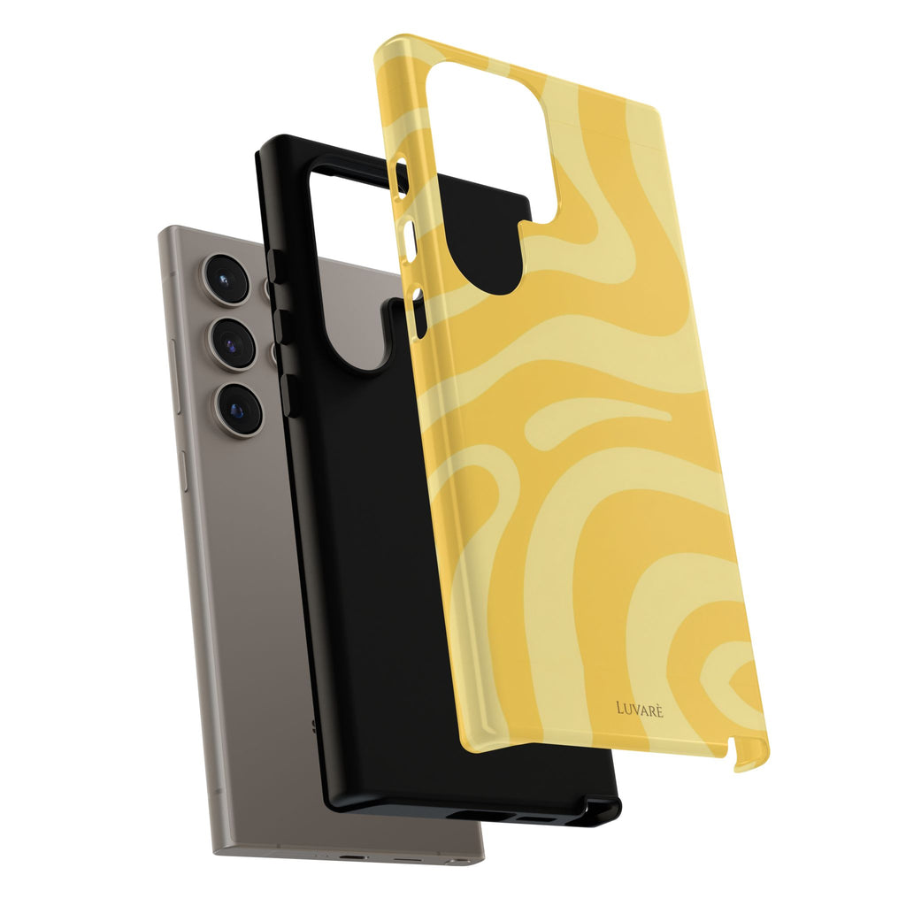 Yellow Retro Swirl Case