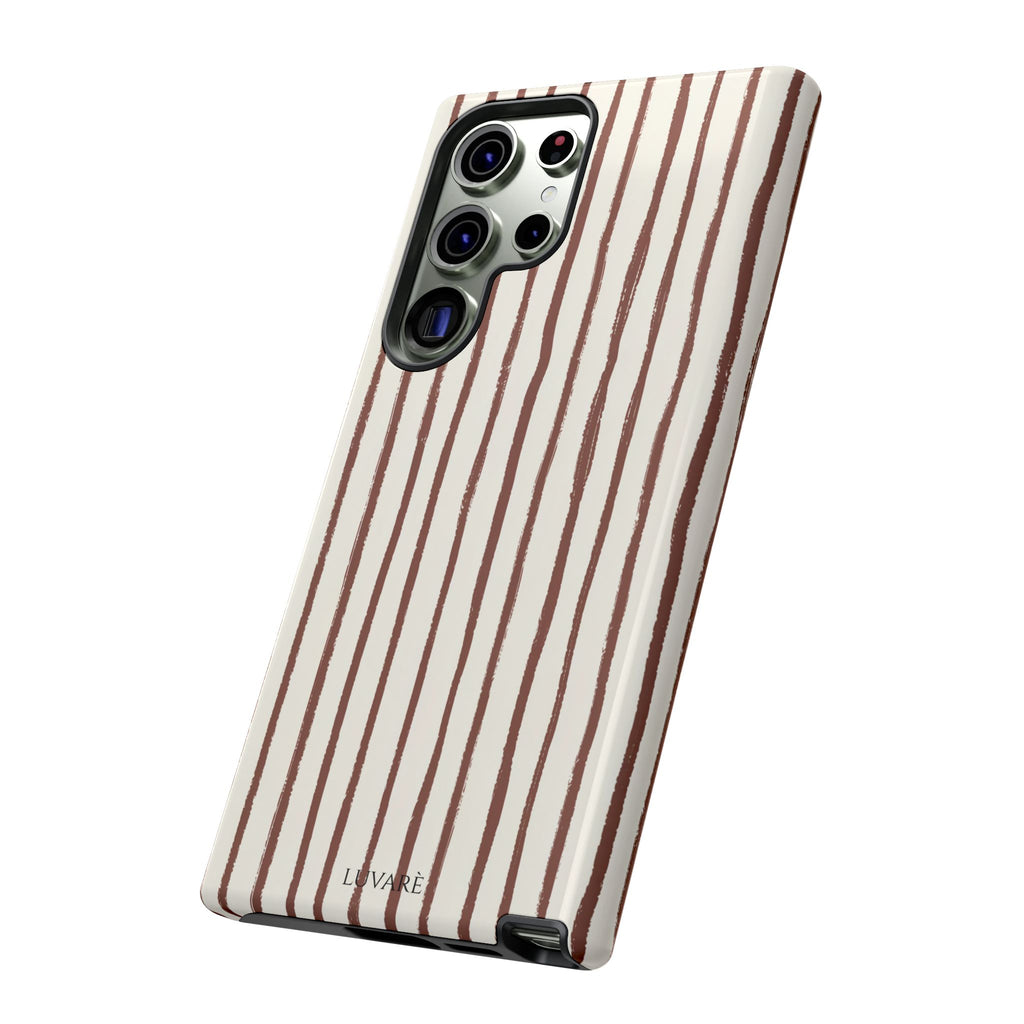 Brown Drawn Stripe Case