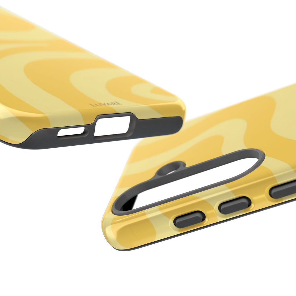Yellow Retro Swirl Case