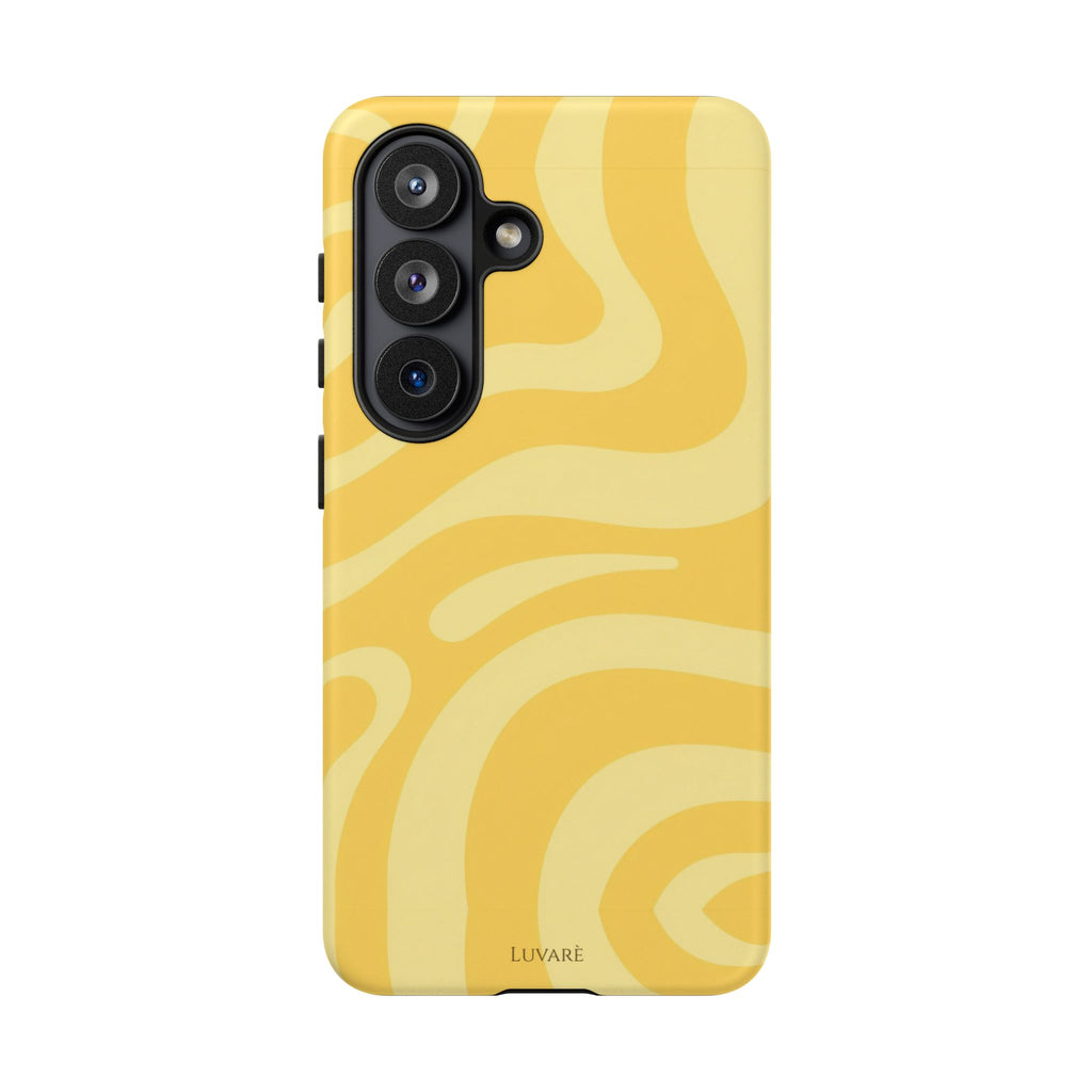 Yellow Retro Swirl Case