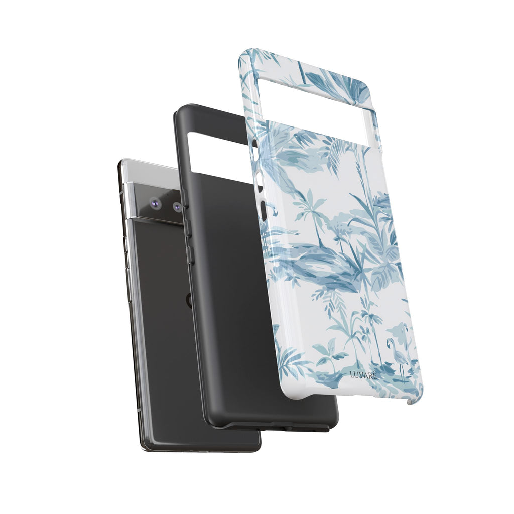 Tropical Palm Toile Case