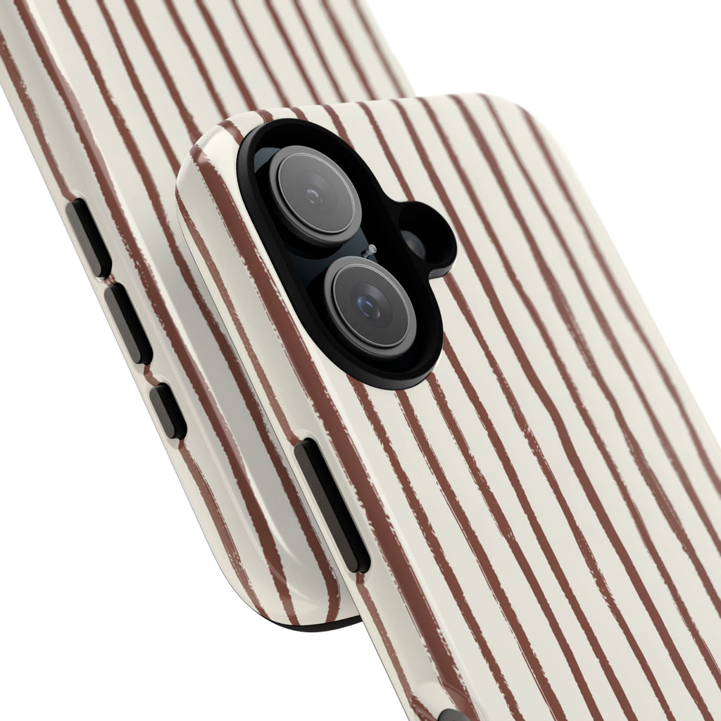 Brown Drawn Stripe Case