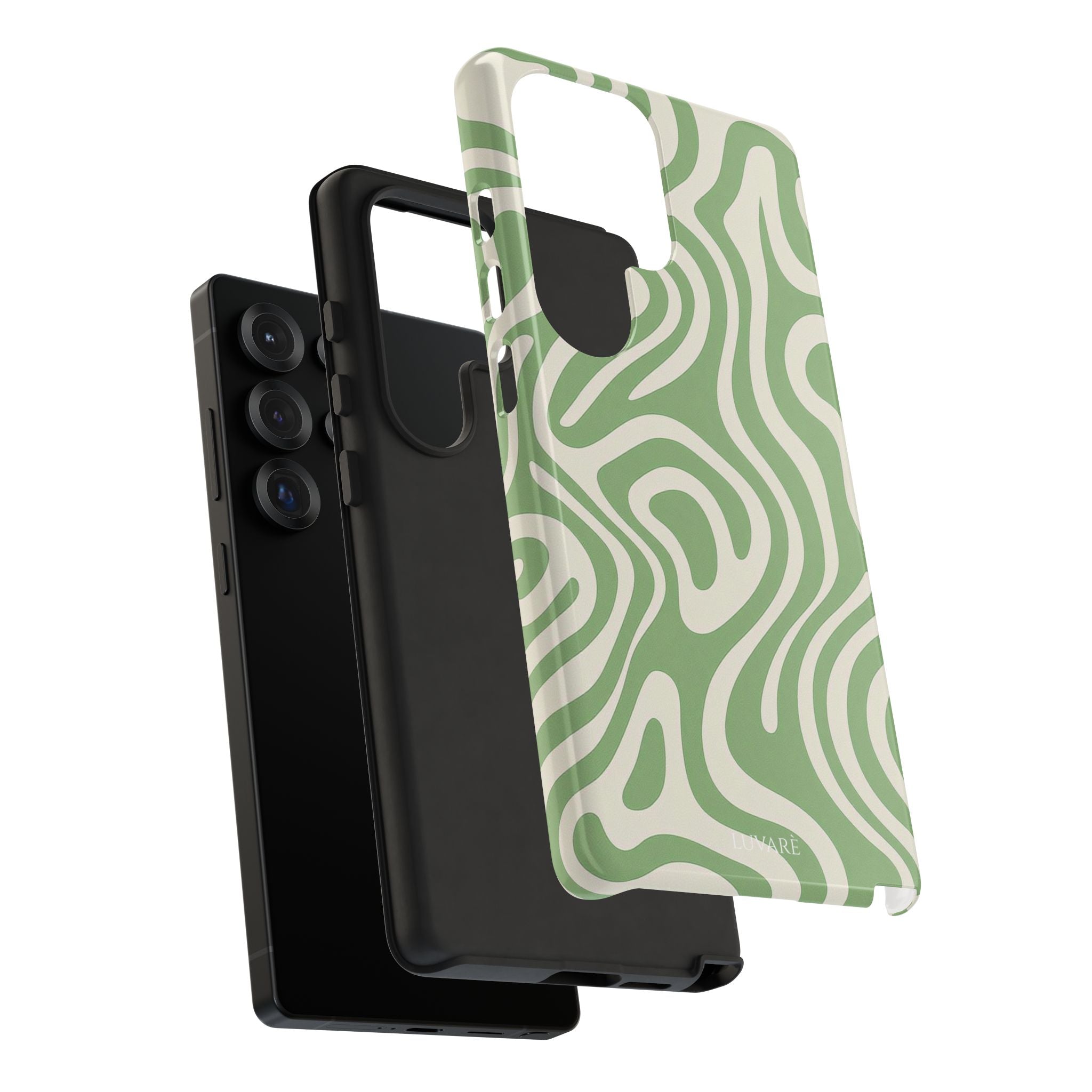 Abstract Green Swirl Phone Case
