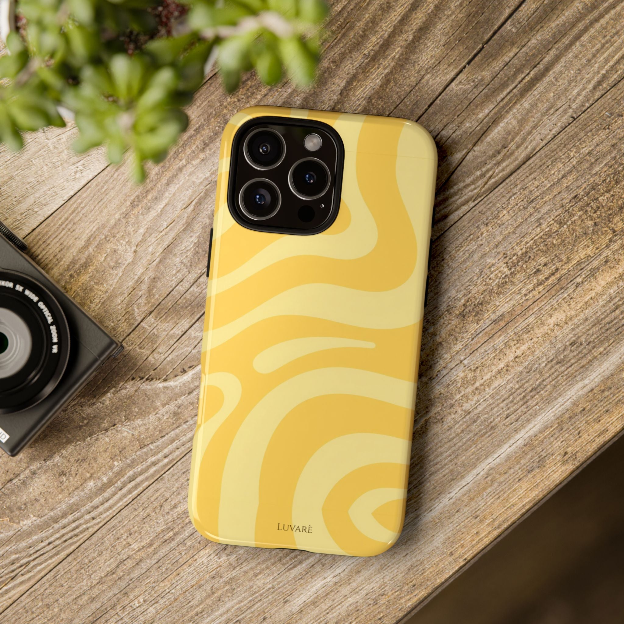 Yellow Retro Swirl Case