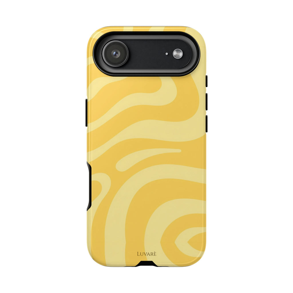 Yellow Retro Swirl Case