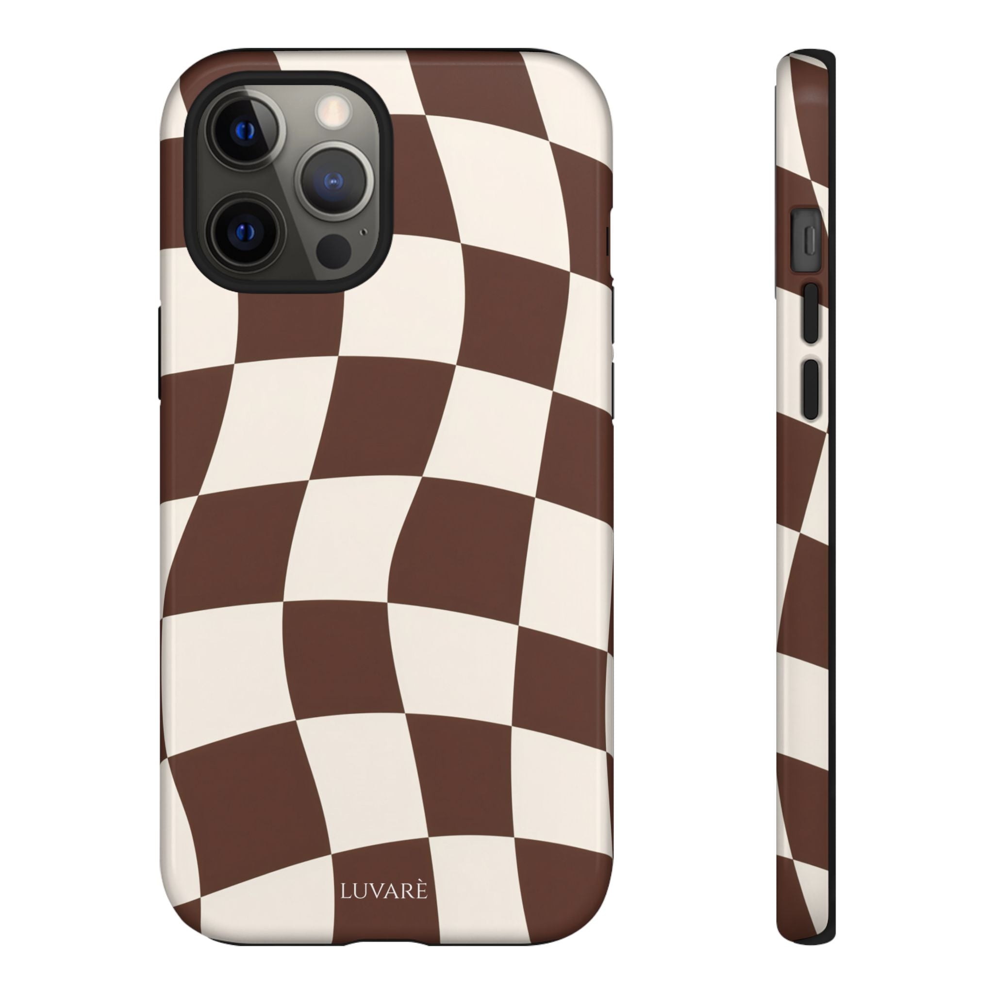 Brown Wavy Checkerboard Case
