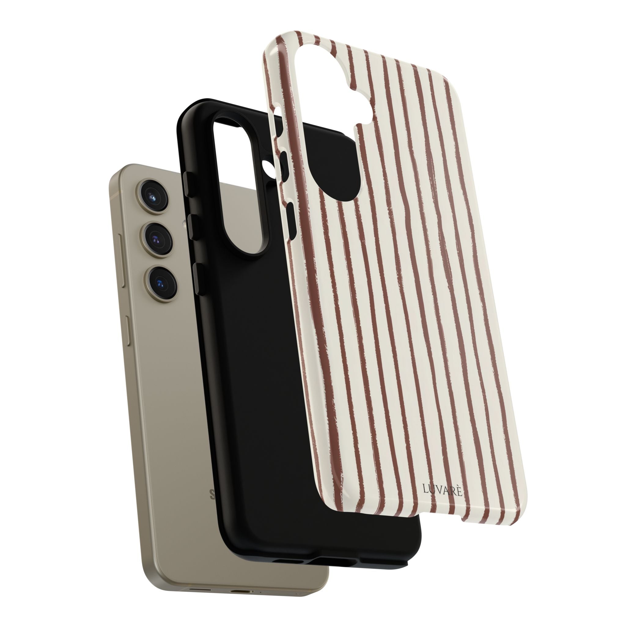Brown Drawn Stripe Case