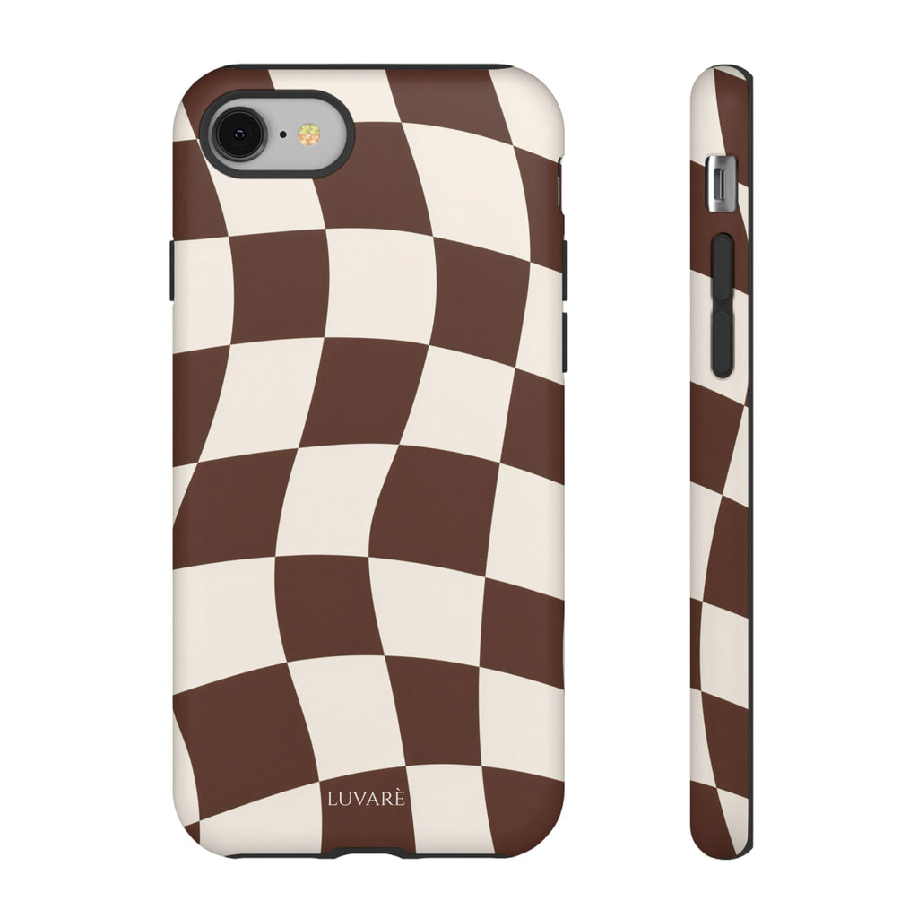 Brown Wavy Checkerboard Case