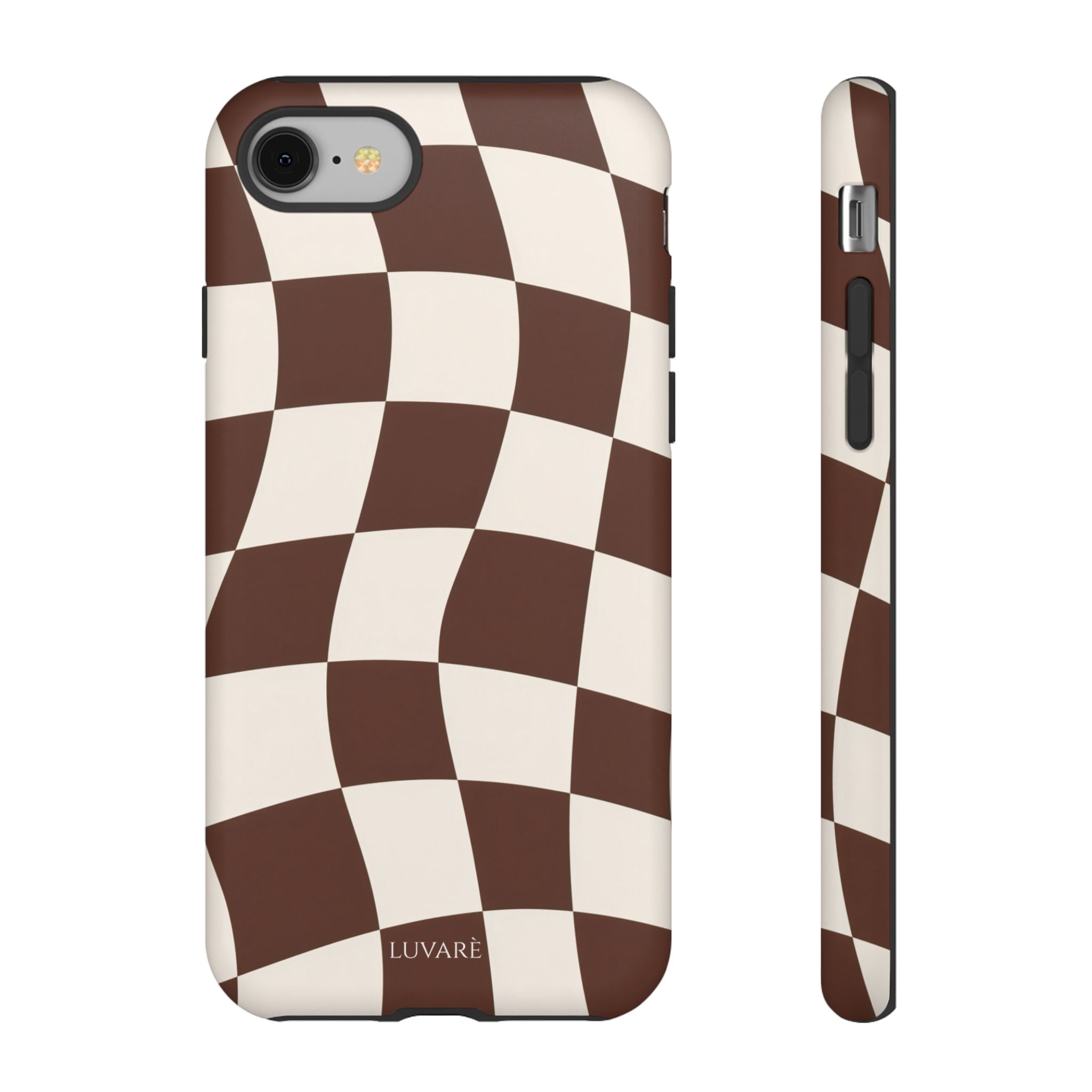 Brown Wavy Checkerboard Case