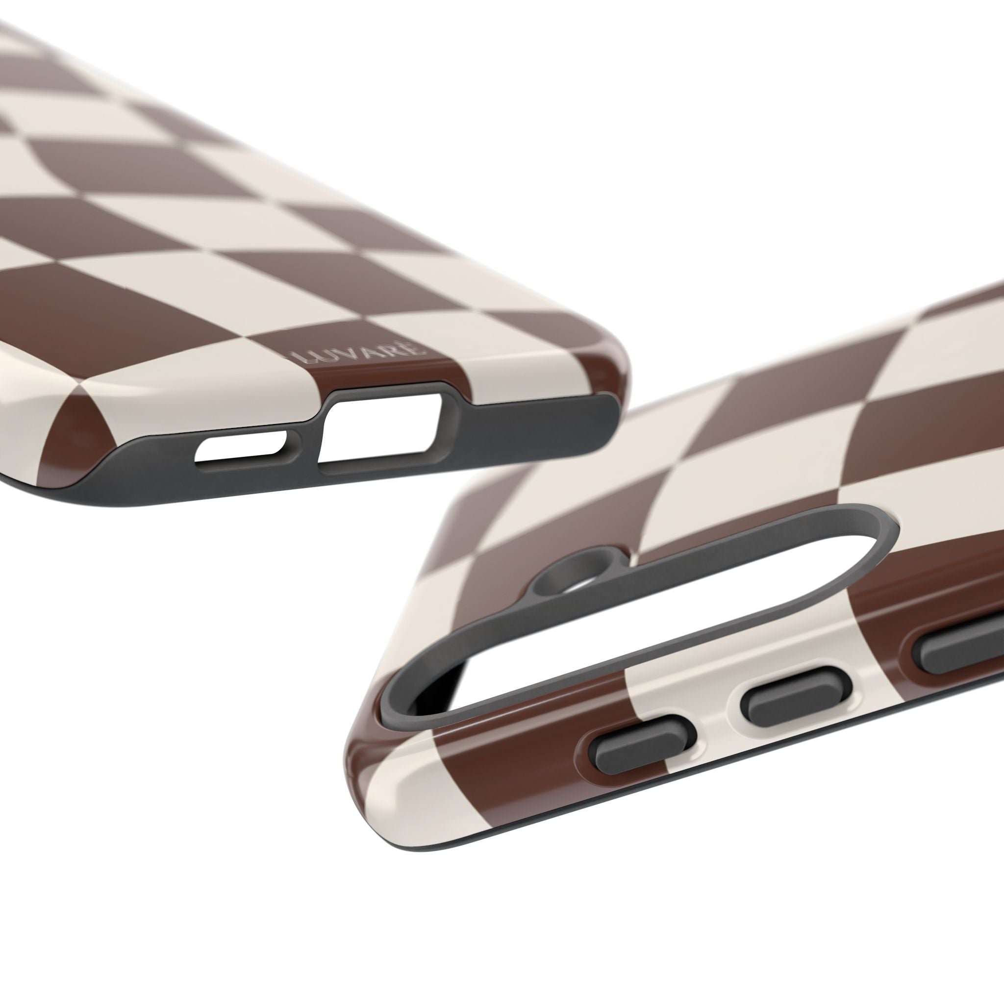 Brown Wavy Checkerboard Case