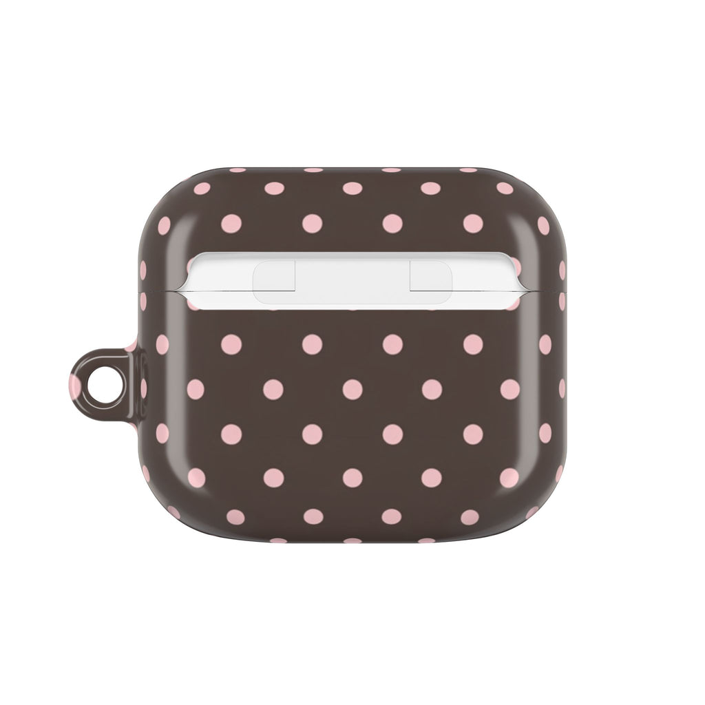 Brown Polka Dot AirPod Case