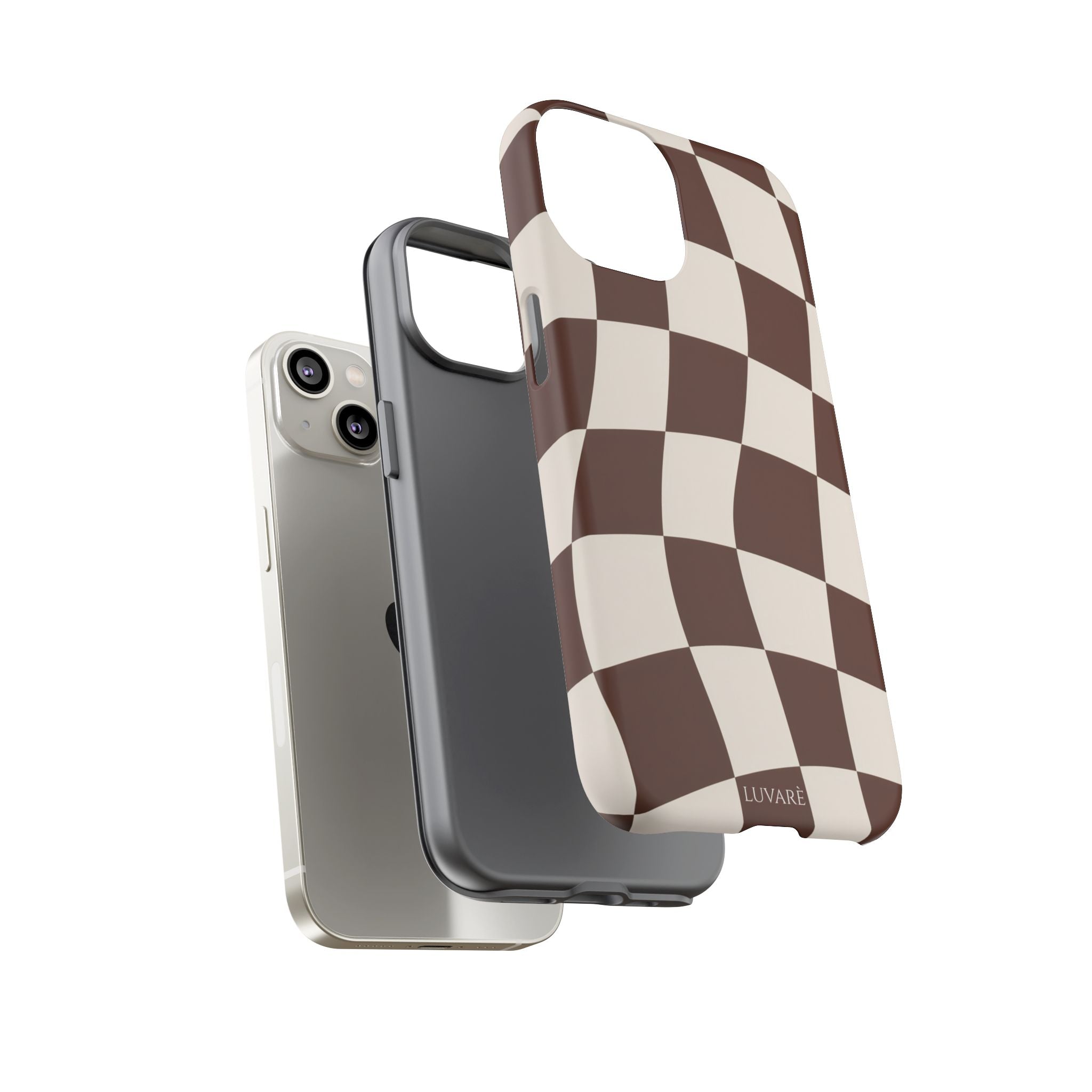 Brown Wavy Checkerboard Case