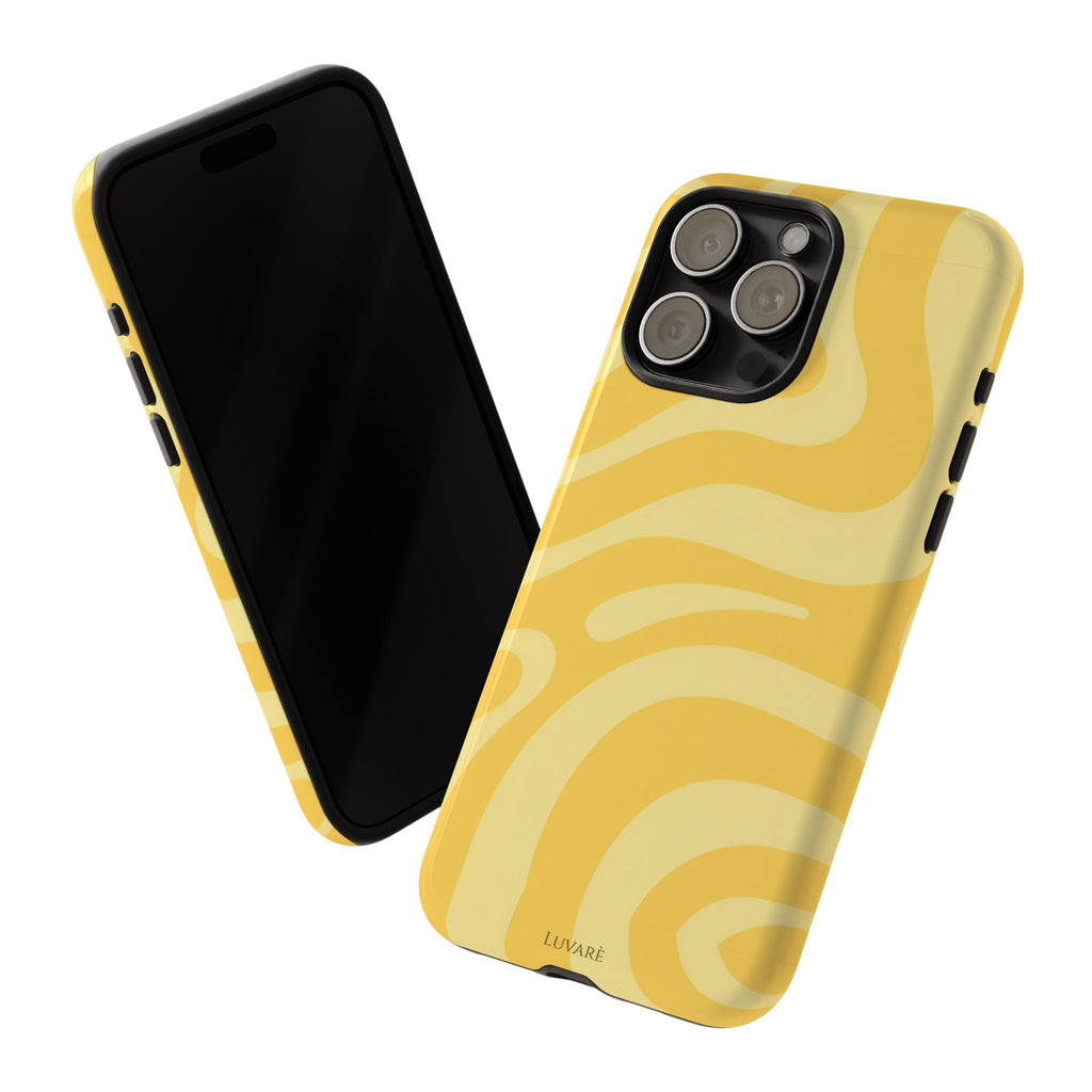 Yellow Retro Swirl Case