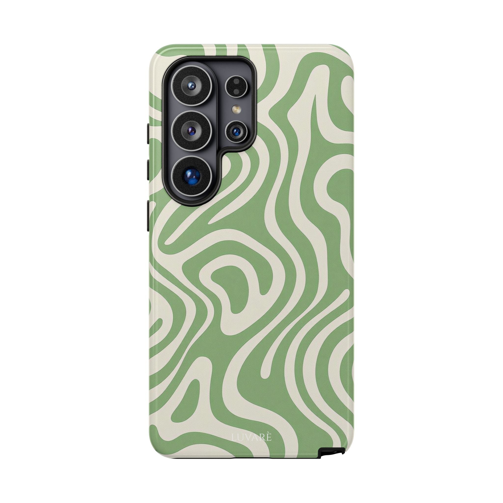 Abstract Green Swirl Phone Case