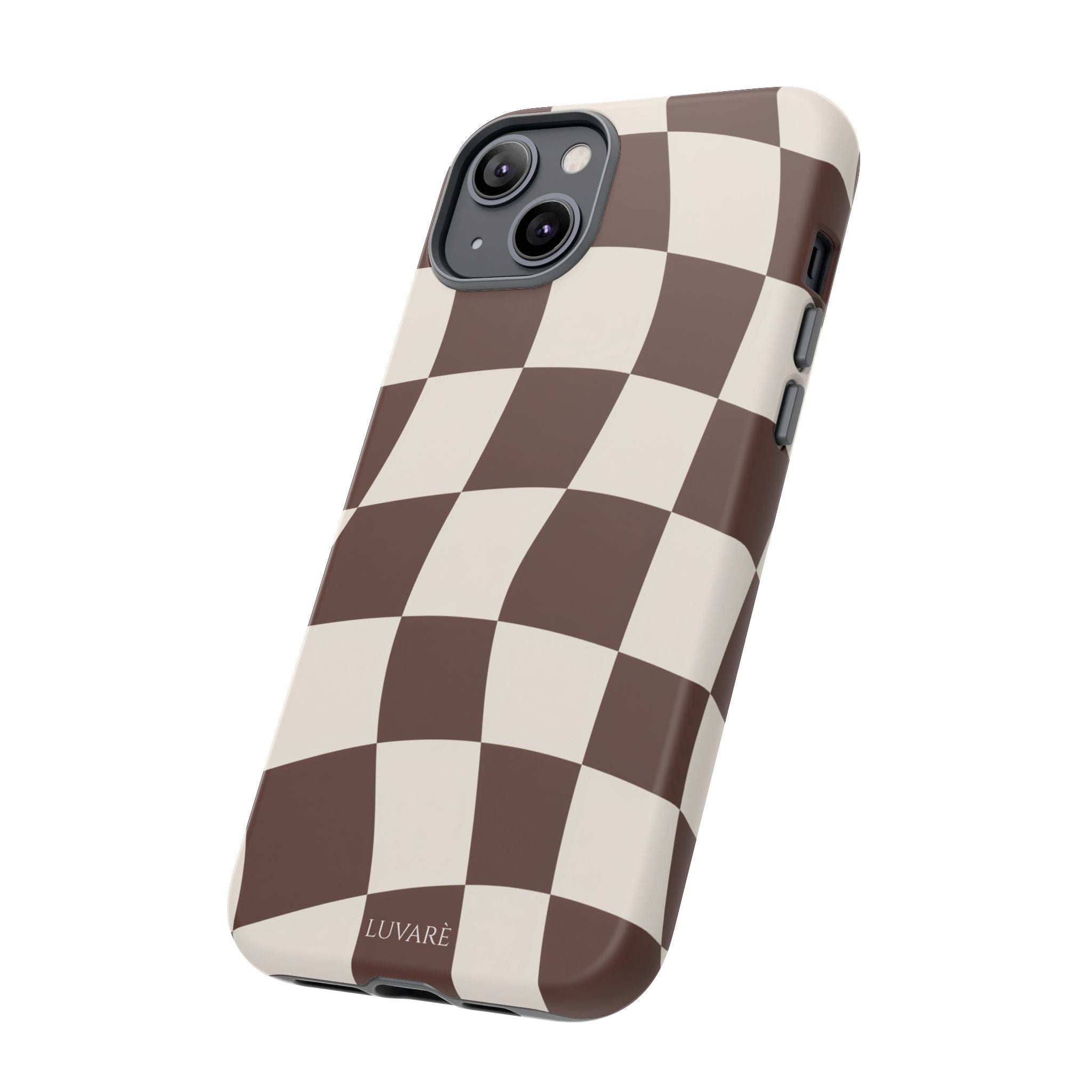 Brown Wavy Checkerboard Case