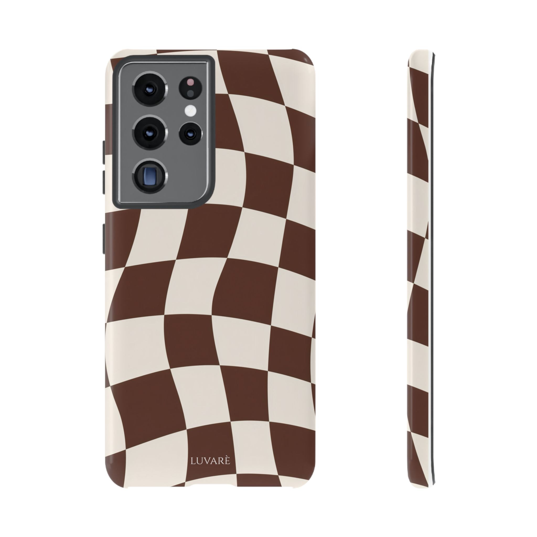 Brown Wavy Checkerboard Case