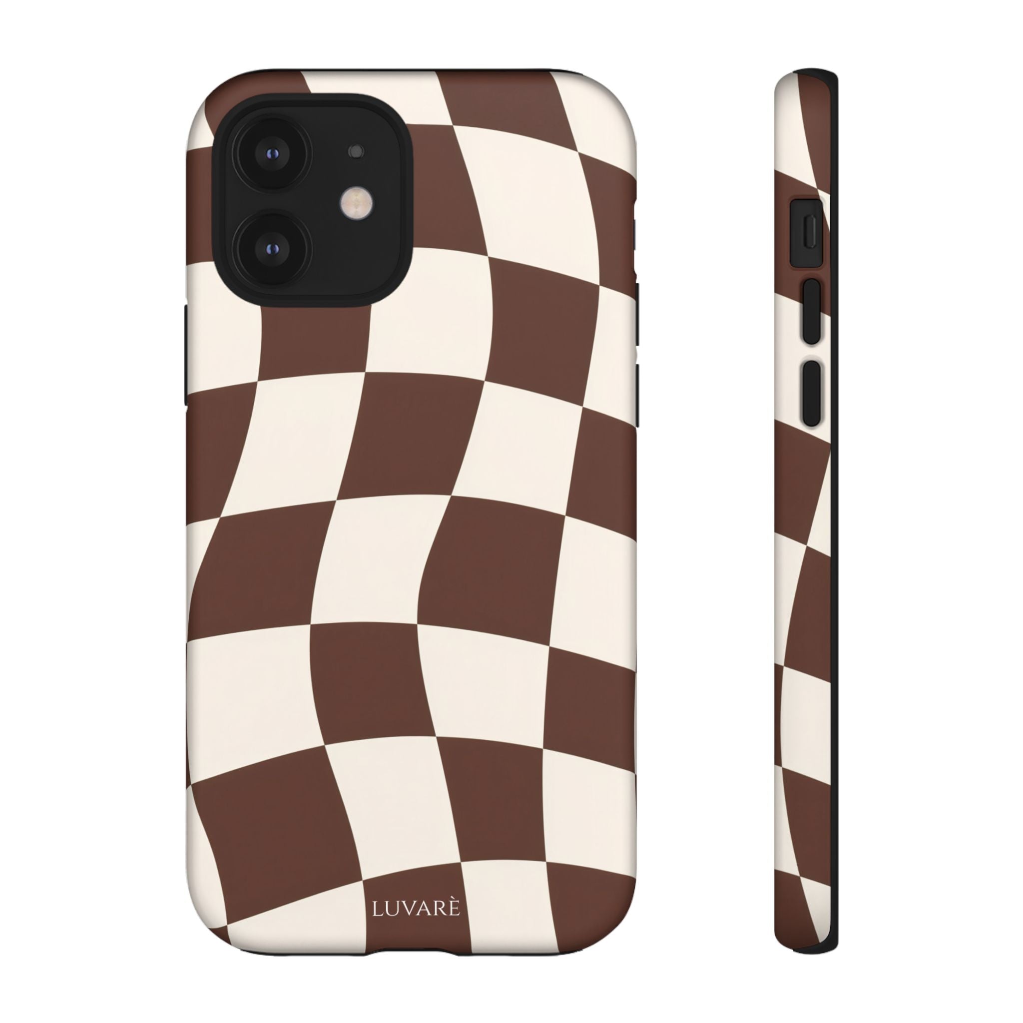 Brown Wavy Checkerboard Case