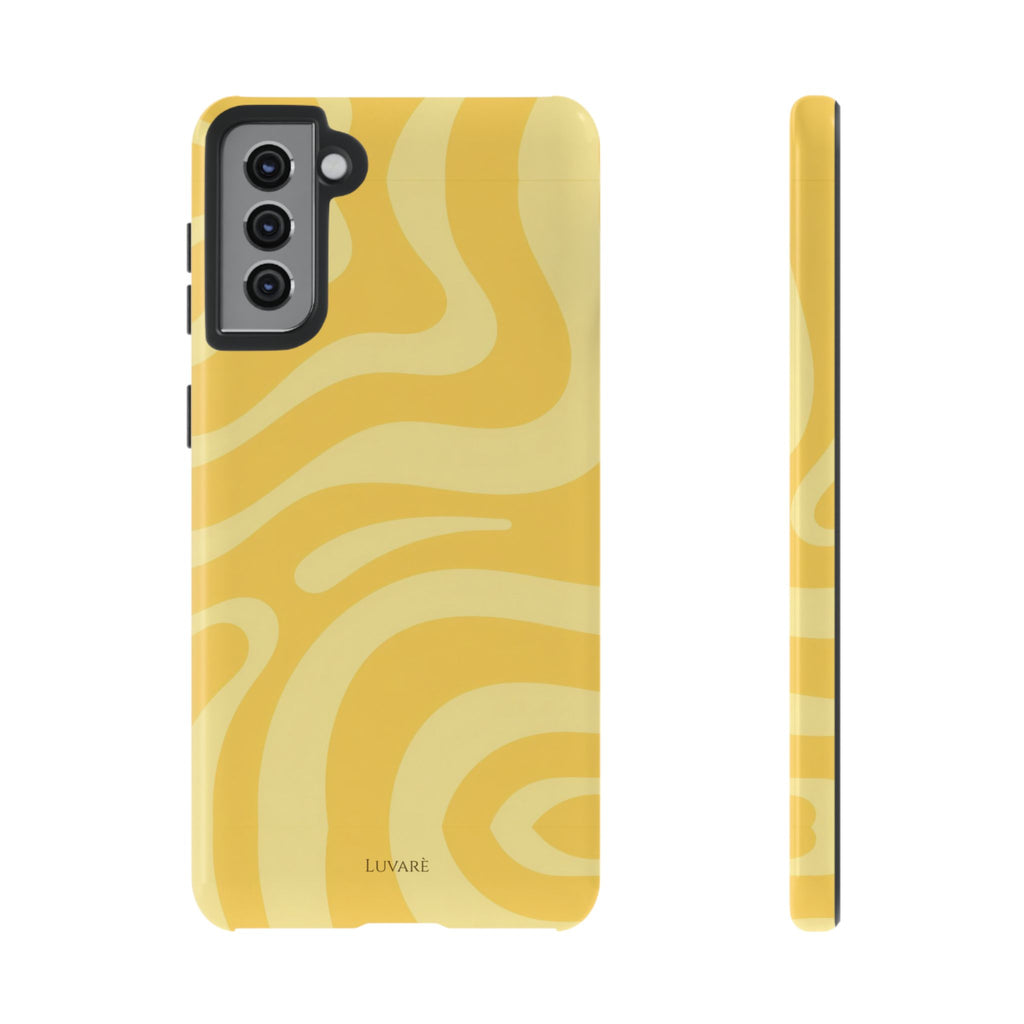 Yellow Retro Swirl Case