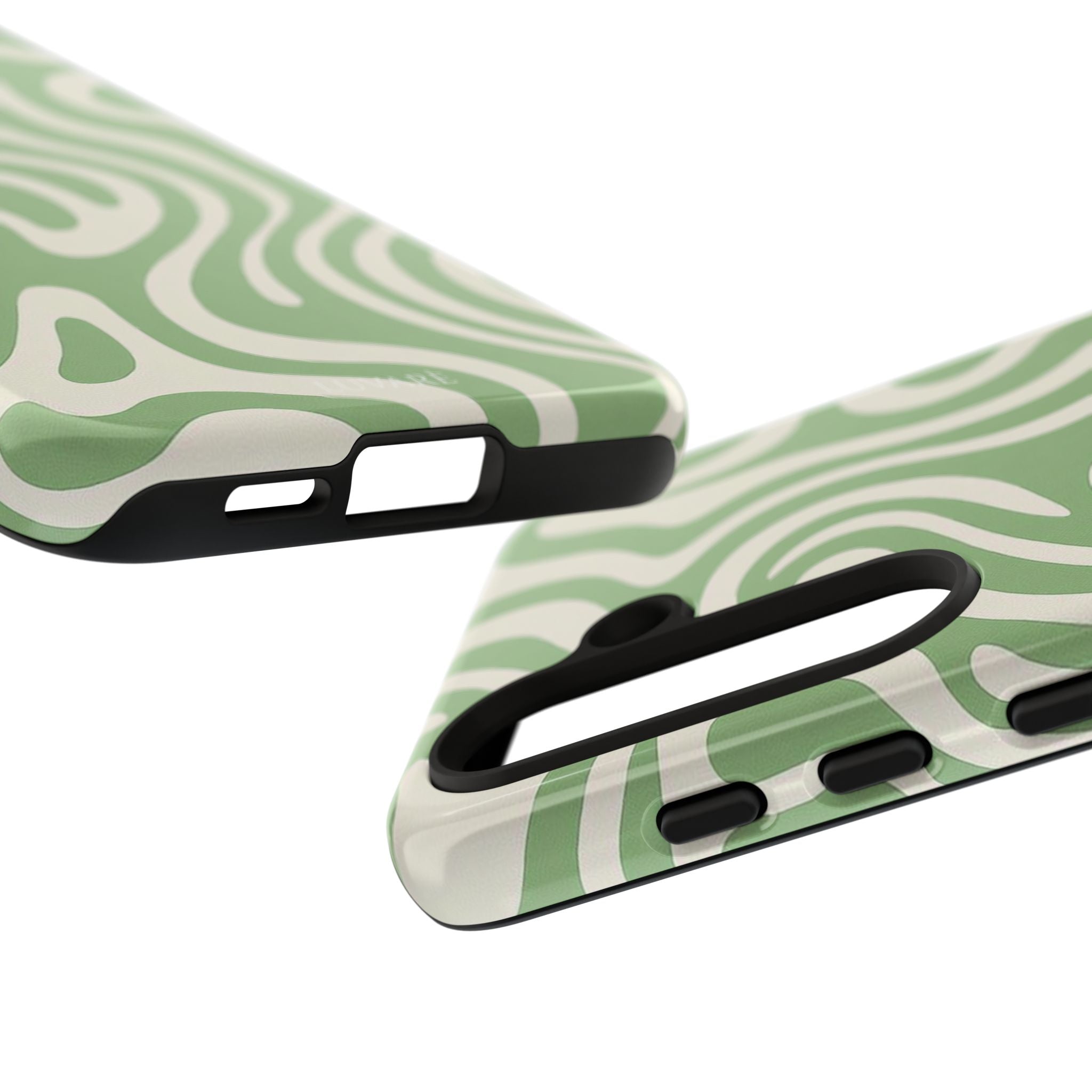 Abstract Green Swirl Phone Case