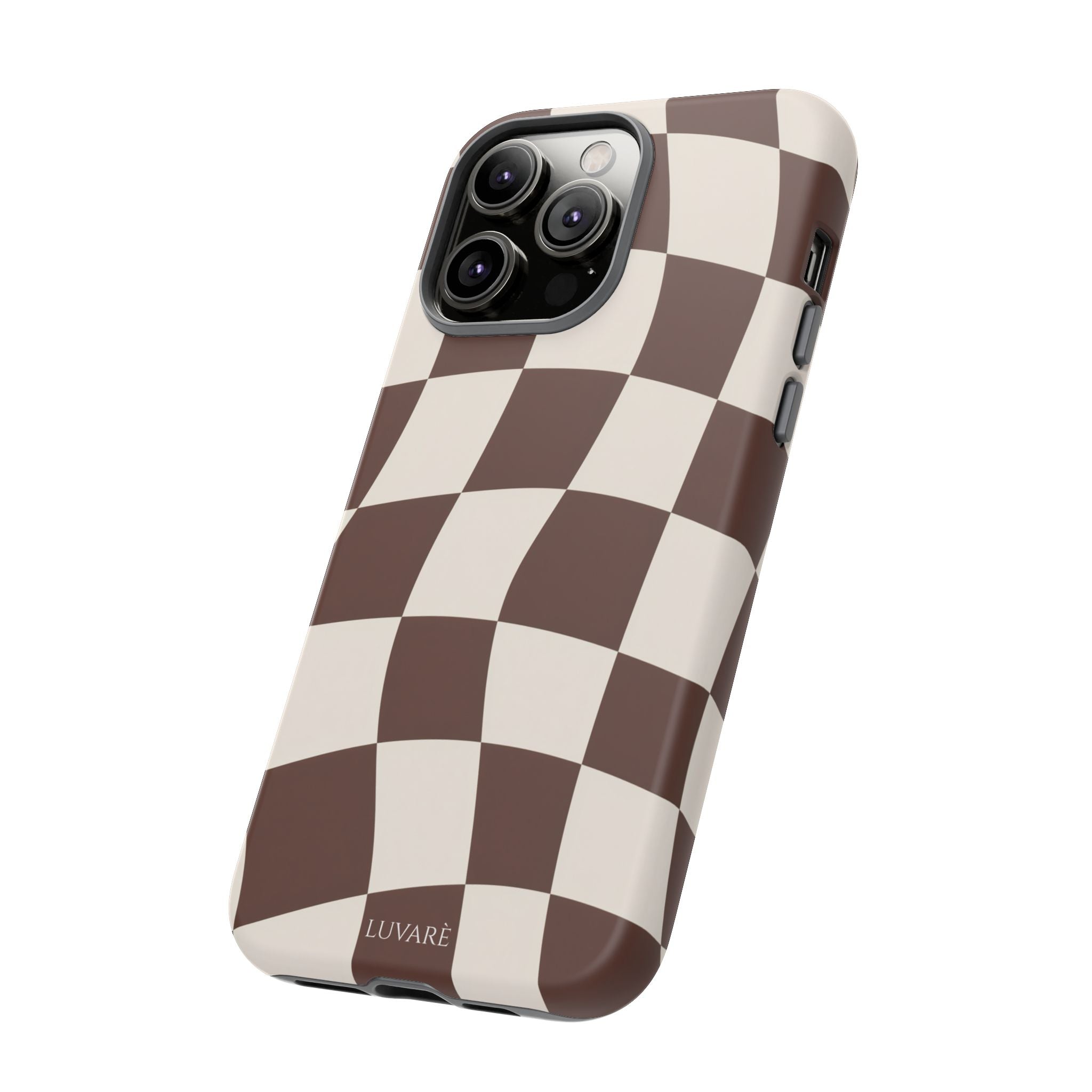 Brown Wavy Checkerboard Case