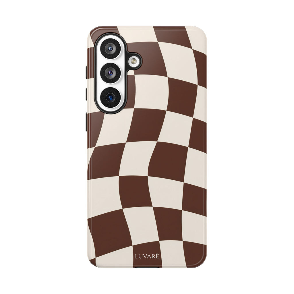 Brown Wavy Checkerboard Case